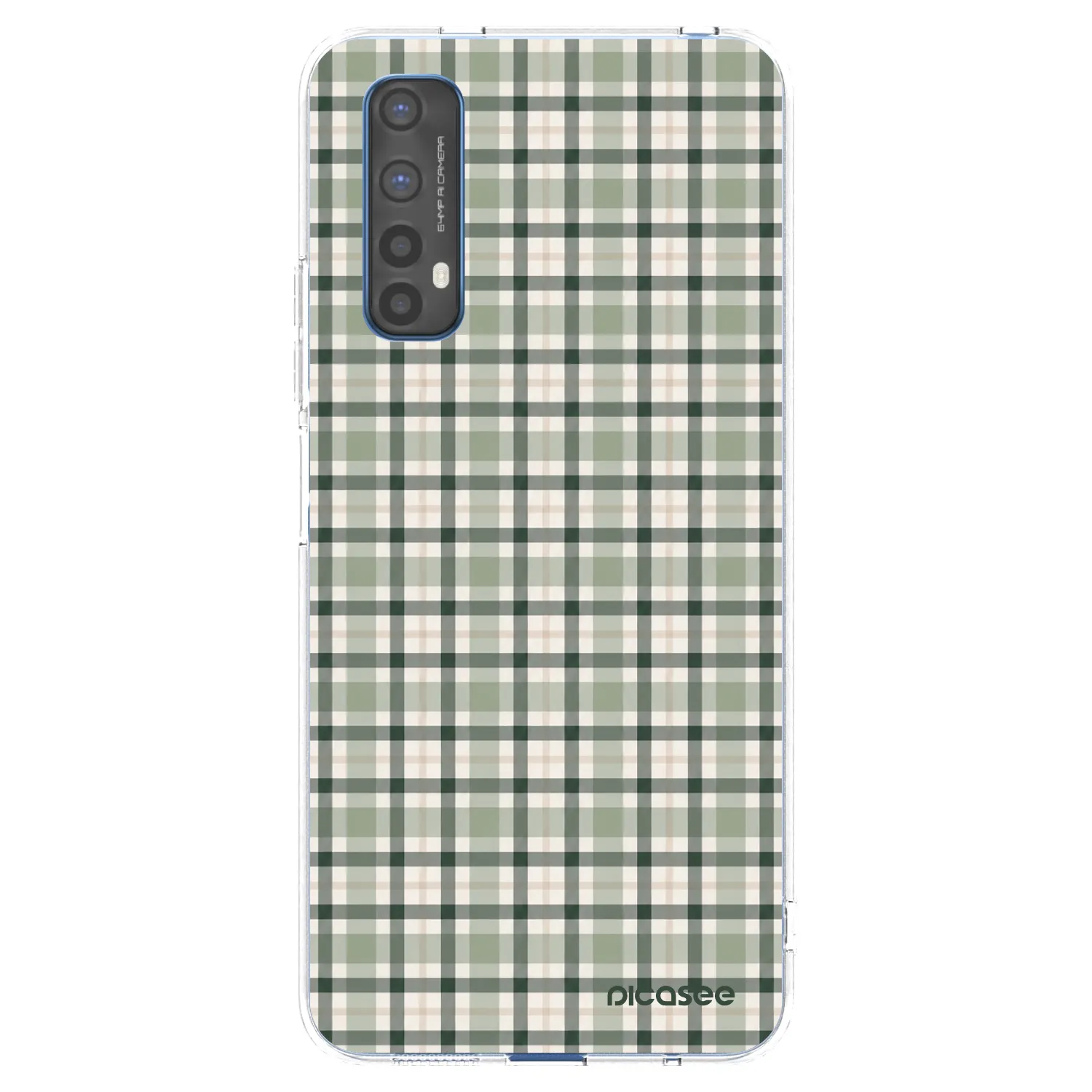 Picasee silikonowe przeźroczyste etui na Realme 7 - Sage Tartan