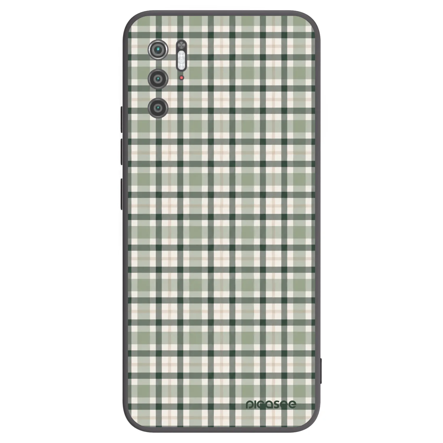 Picasee silikonowe czarne etui na Xiaomi Poco M3 Pro 5G - Sage Tartan