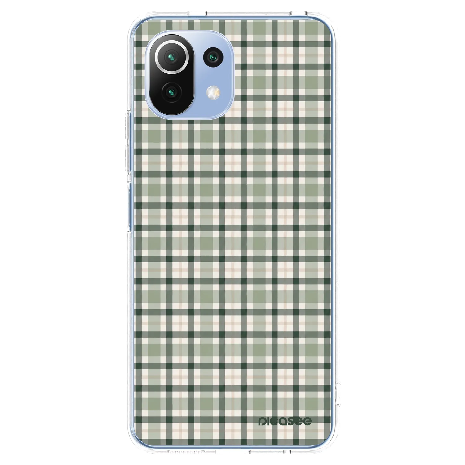 Picasee silikonowe przeźroczyste etui na Xiaomi 11 Lite 5G NE - Sage Tartan