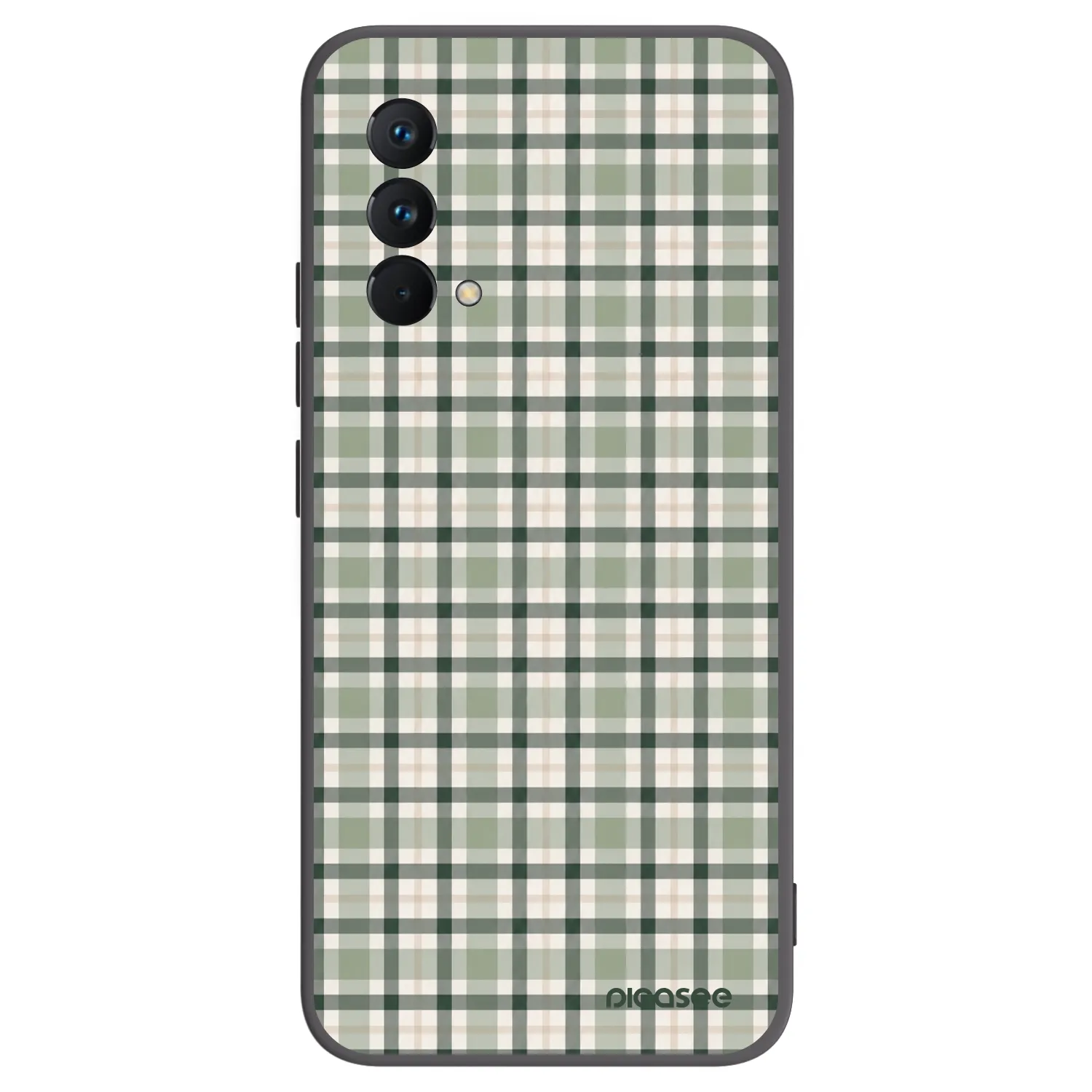 Picasee silikonowe czarne etui na Realme GT Master Edition 5G - Sage Tartan