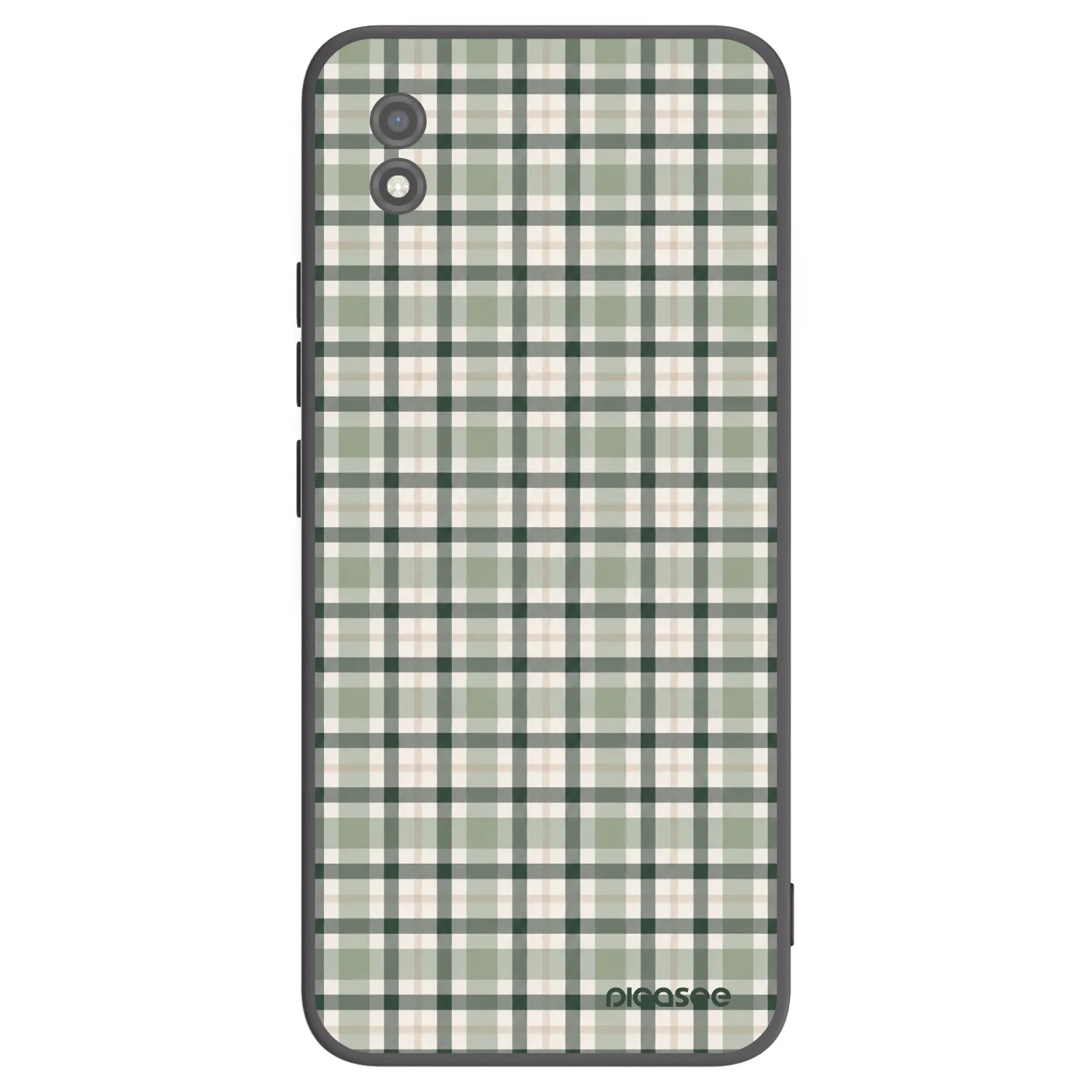 Picasee silikonowe czarne etui na Realme C11 (2021) - Sage Tartan