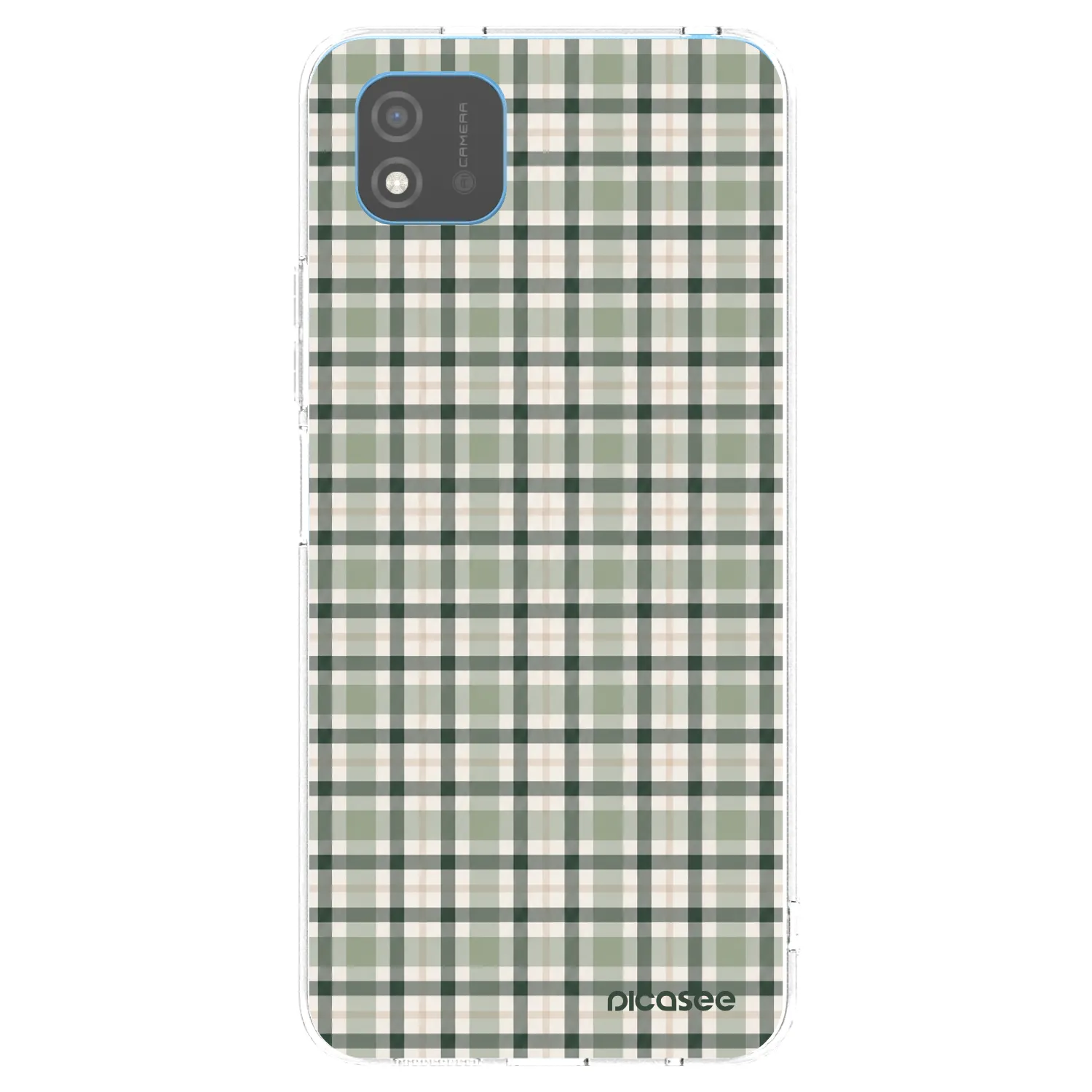 Picasee silikonowe przeźroczyste etui na Realme C11 (2021) - Sage Tartan