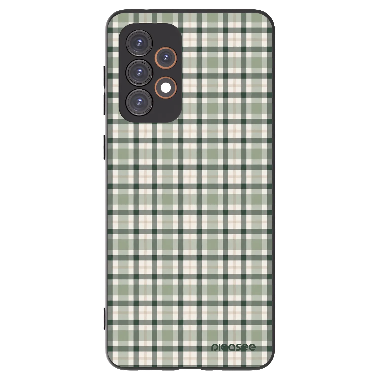 Picasee silikonowe czarne etui na Samsung Galaxy A33 5G A336 - Sage Tartan