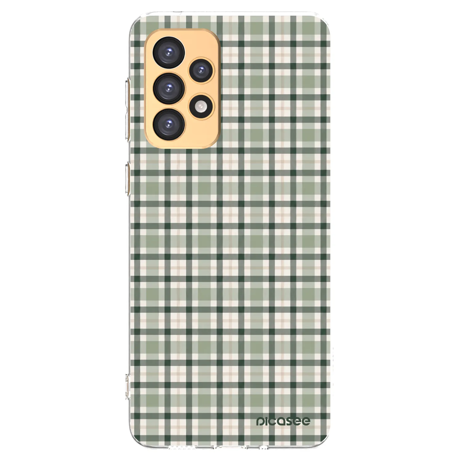 Picasee silikonowe przeźroczyste etui na Samsung Galaxy A33 5G A336 - Sage Tartan