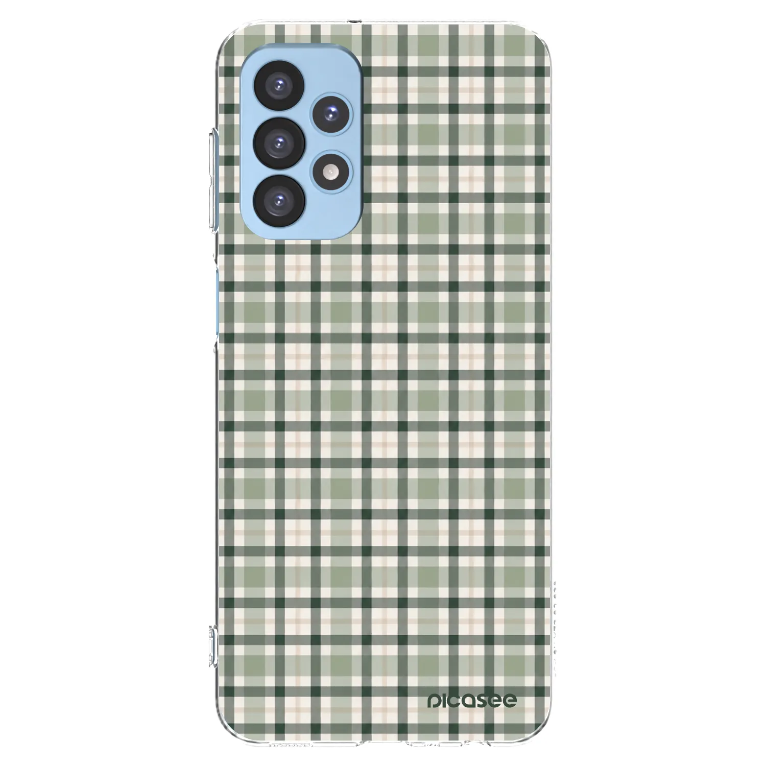 Picasee silikonowe przeźroczyste etui na Samsung Galaxy A23 A235F 4G - Sage Tartan