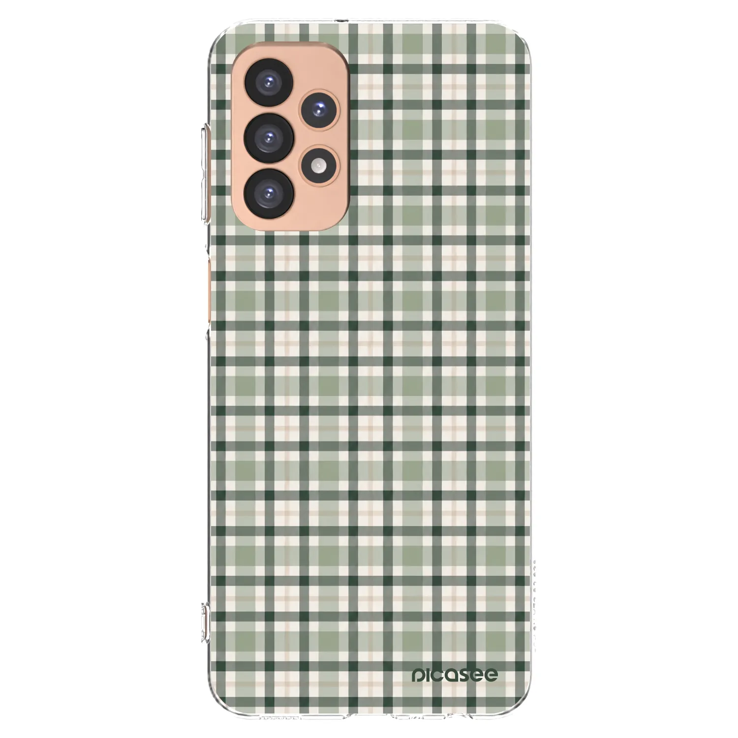 Picasee silikonowe przeźroczyste etui na Samsung Galaxy A23 A236B 5G - Sage Tartan