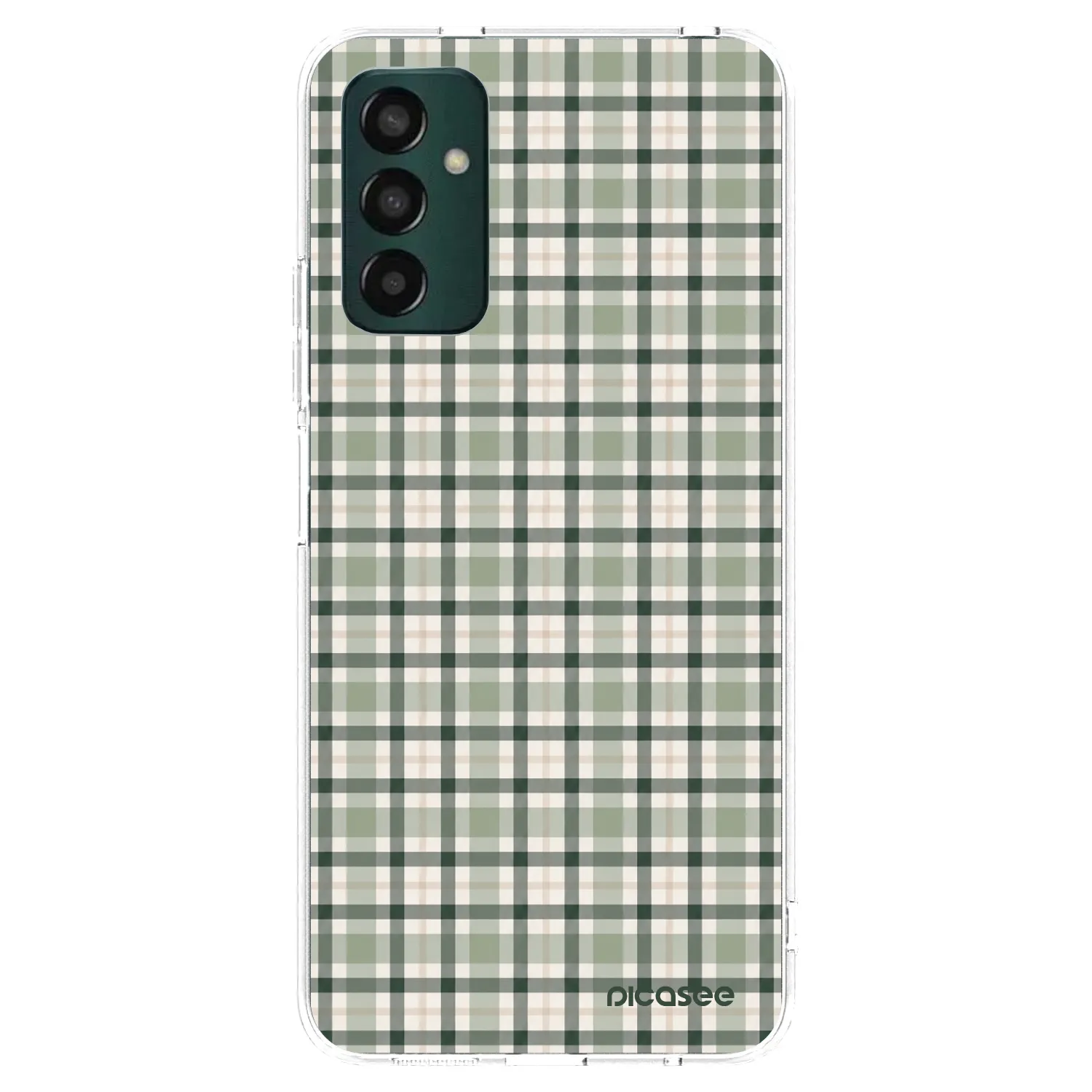 Picasee silikonowe przeźroczyste etui na Samsung Galaxy M23 5G - Sage Tartan