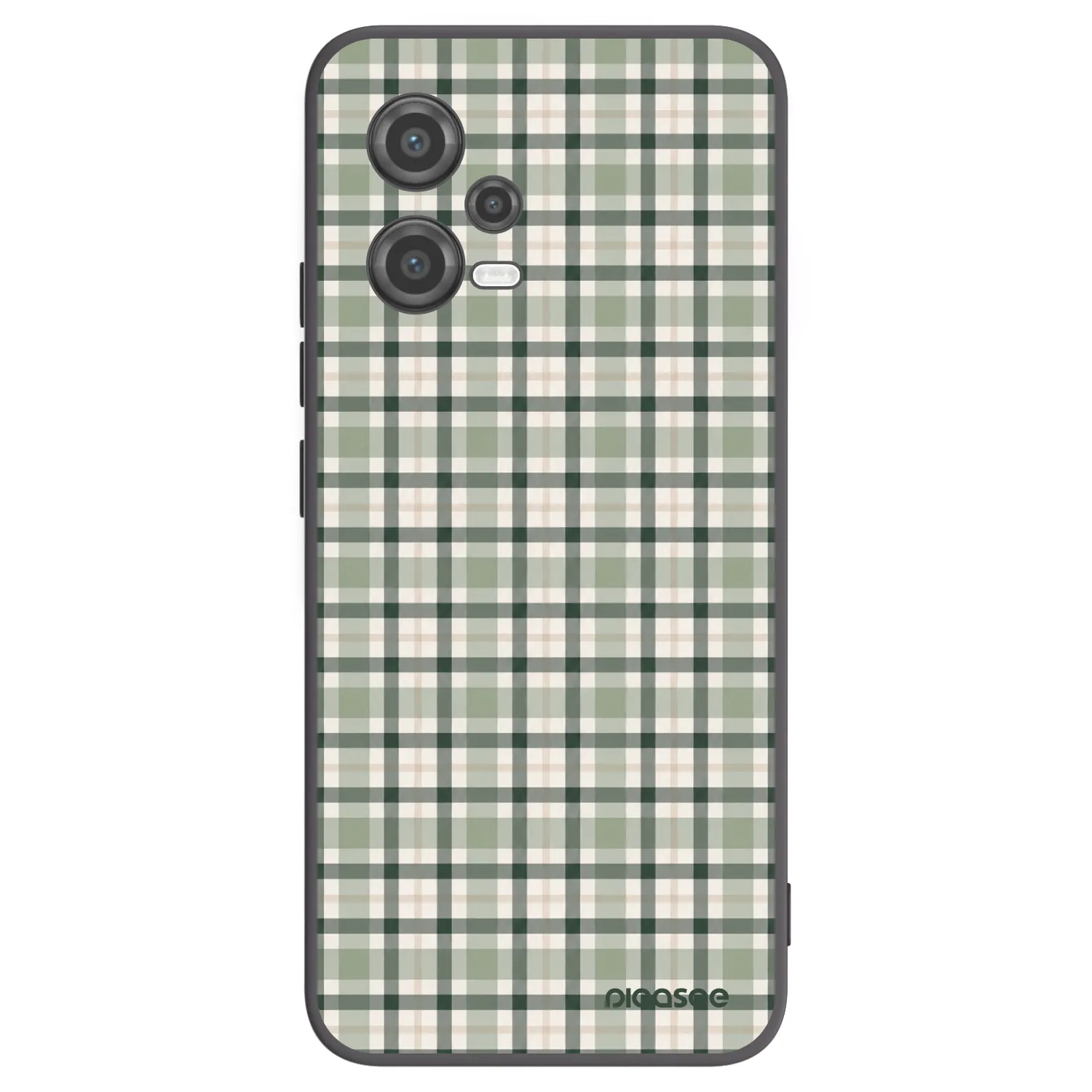 Picasee silikonowe czarne etui na Xiaomi Poco X5 - Sage Tartan