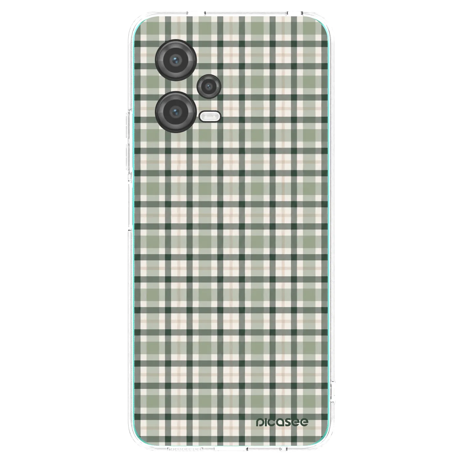 Picasee silikonowe przeźroczyste etui na Xiaomi Poco X5 - Sage Tartan