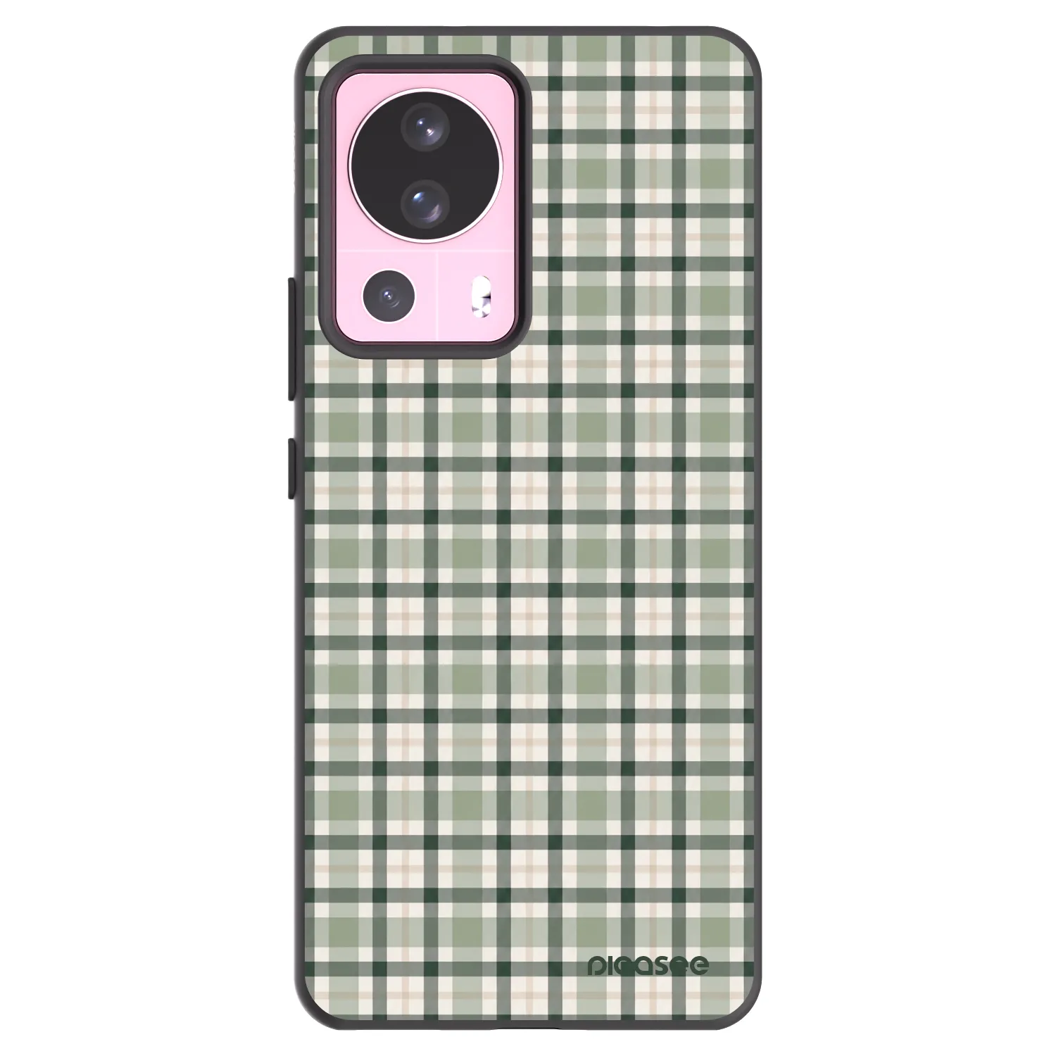 Picasee silikonowe czarne etui na Xiaomi 13 Lite - Sage Tartan