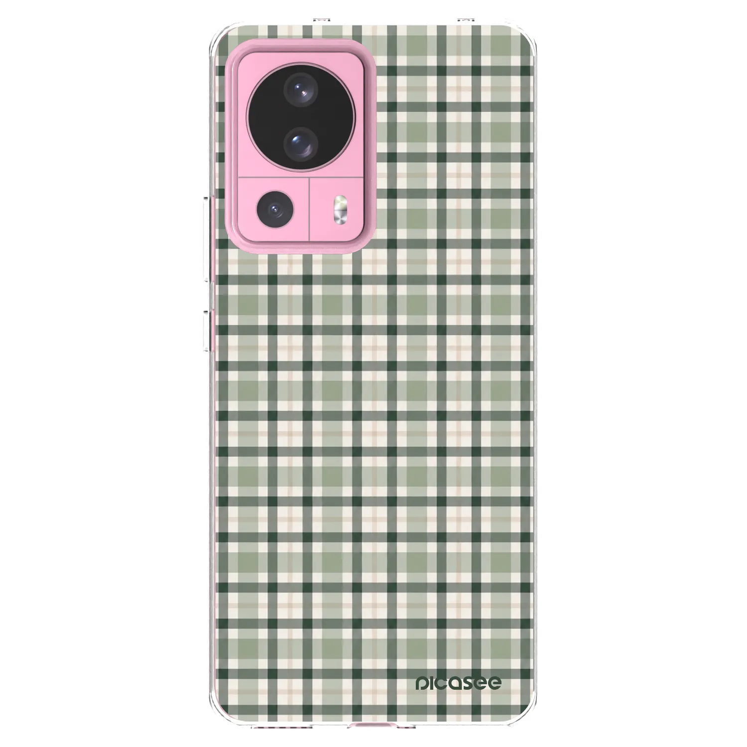 Picasee silikonowe przeźroczyste etui na Xiaomi 13 Lite - Sage Tartan