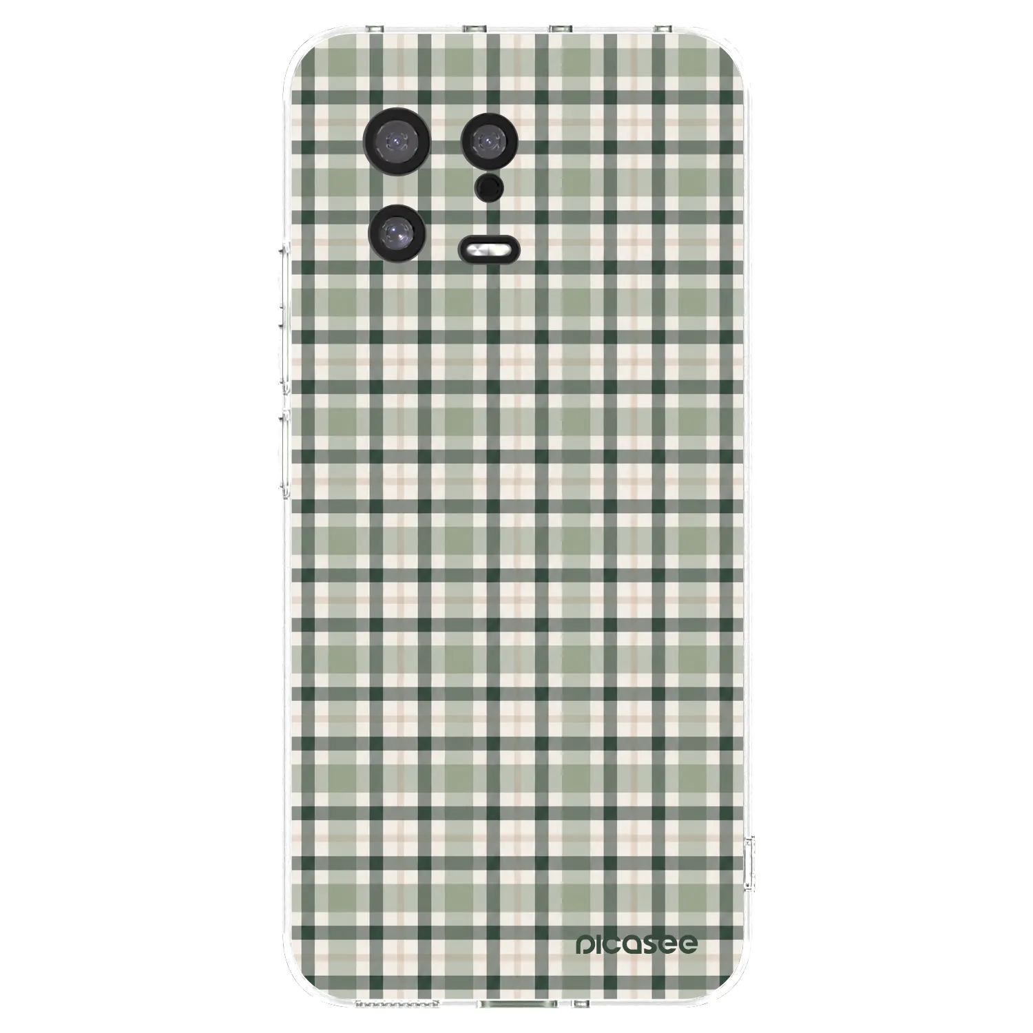 Picasee silikonowe przeźroczyste etui na Xiaomi 13 - Sage Tartan