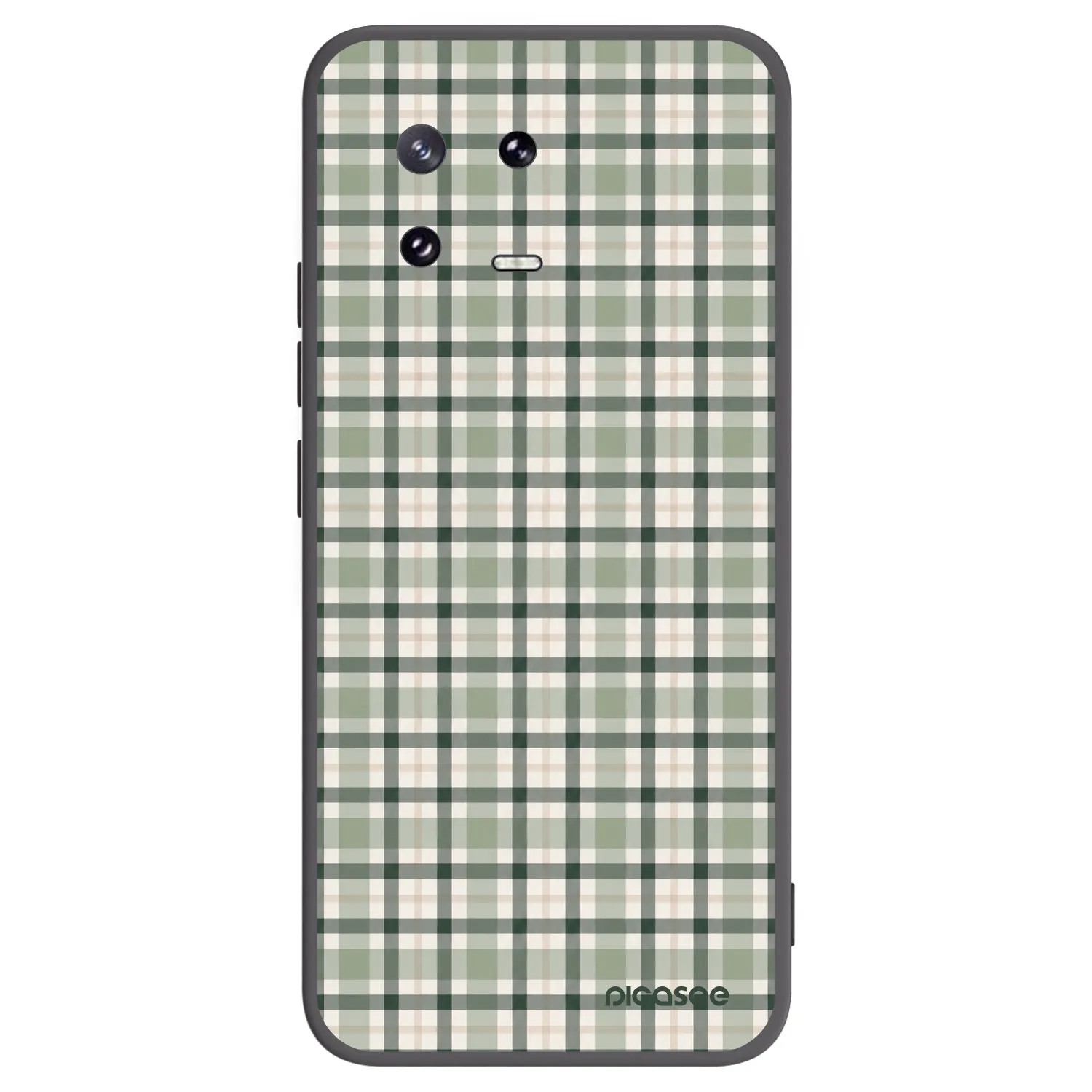 Picasee silikonowe czarne etui na Xiaomi 13 Pro - Sage Tartan