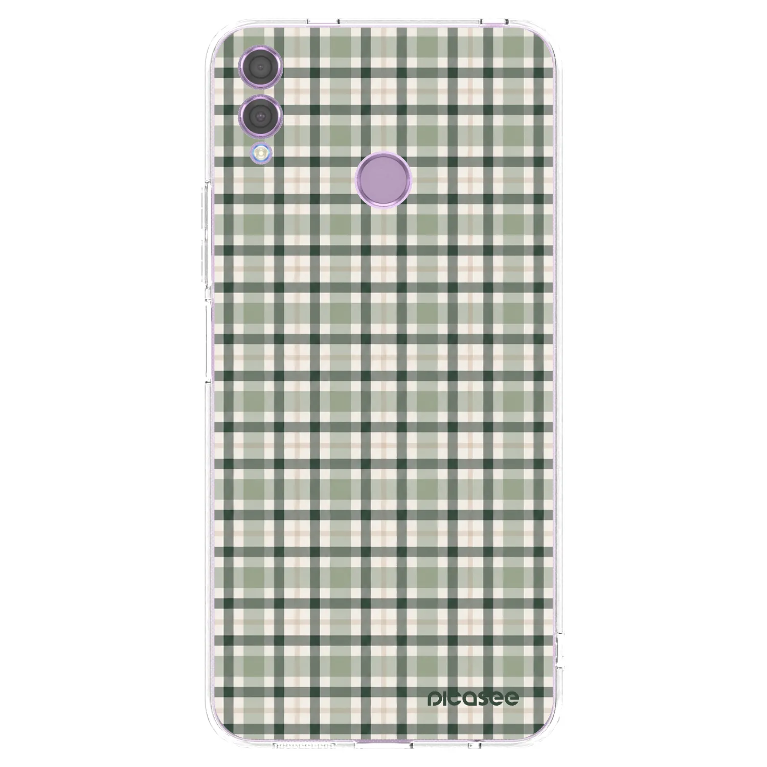 Picasee silikonowe przeźroczyste etui na Honor 8X - Sage Tartan