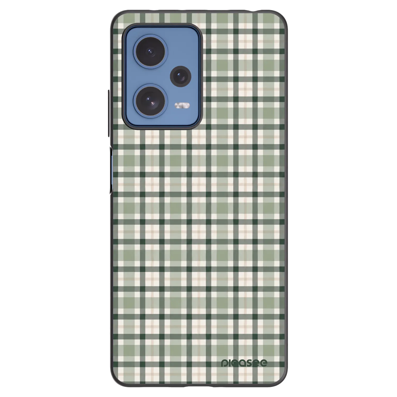 Picasee silikonowe czarne etui na Xiaomi Redmi Note 12 Pro 5G - Sage Tartan