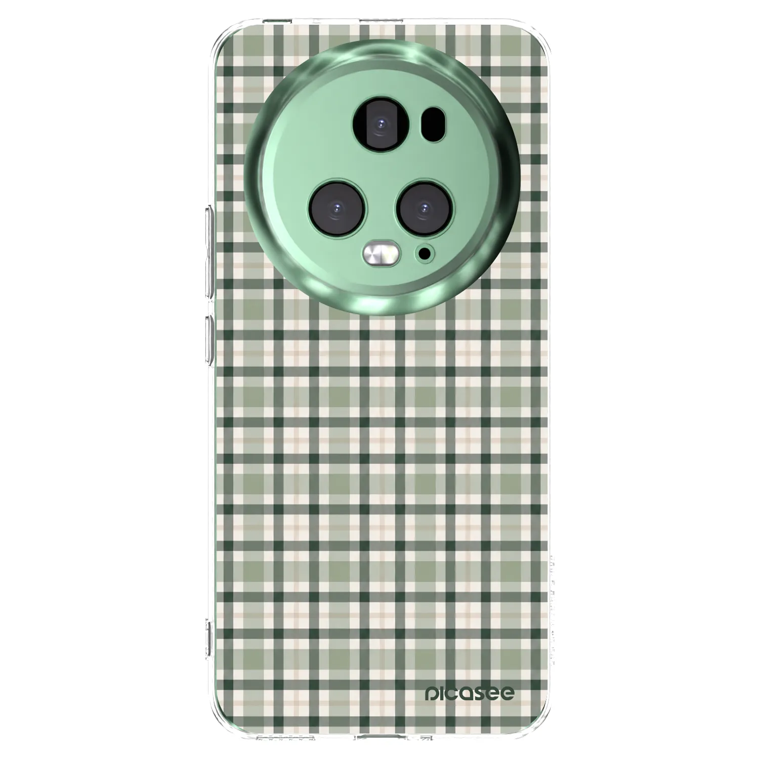 Picasee silikonowe przeźroczyste etui na Honor Magic5 Pro - Sage Tartan