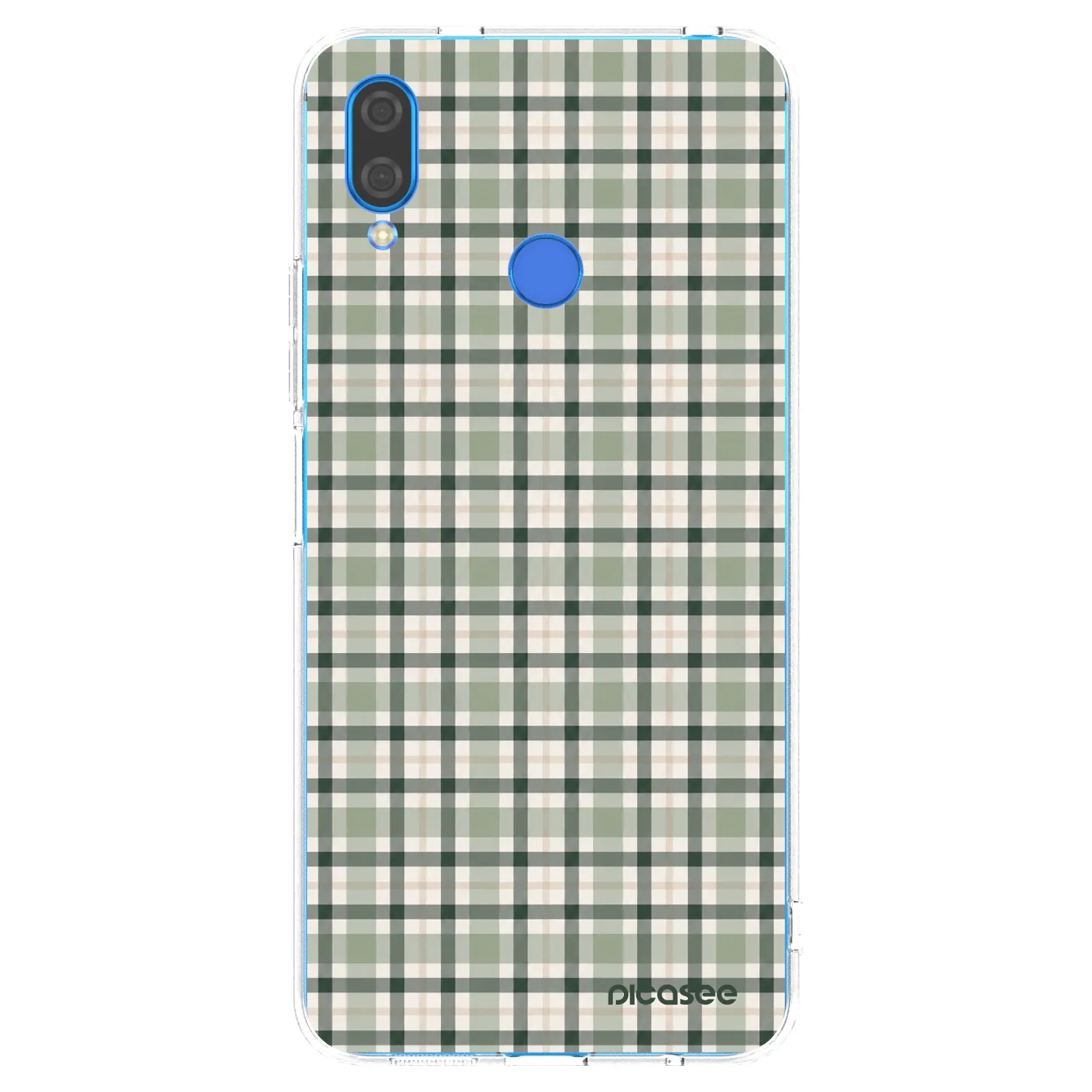 Picasee silikonowe przeźroczyste etui na Huawei Nova 3 - Sage Tartan