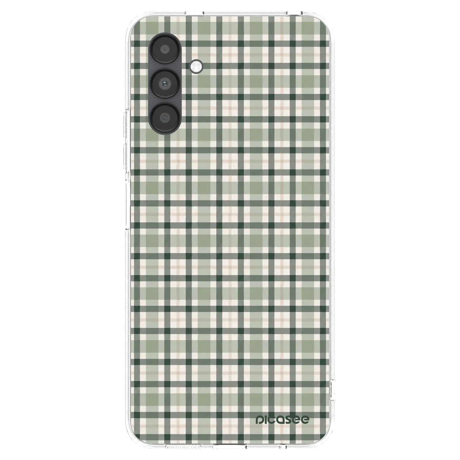 Picasee silikonowe przeźroczyste etui na Samsung Galaxy A04s A047F - Sage Tartan