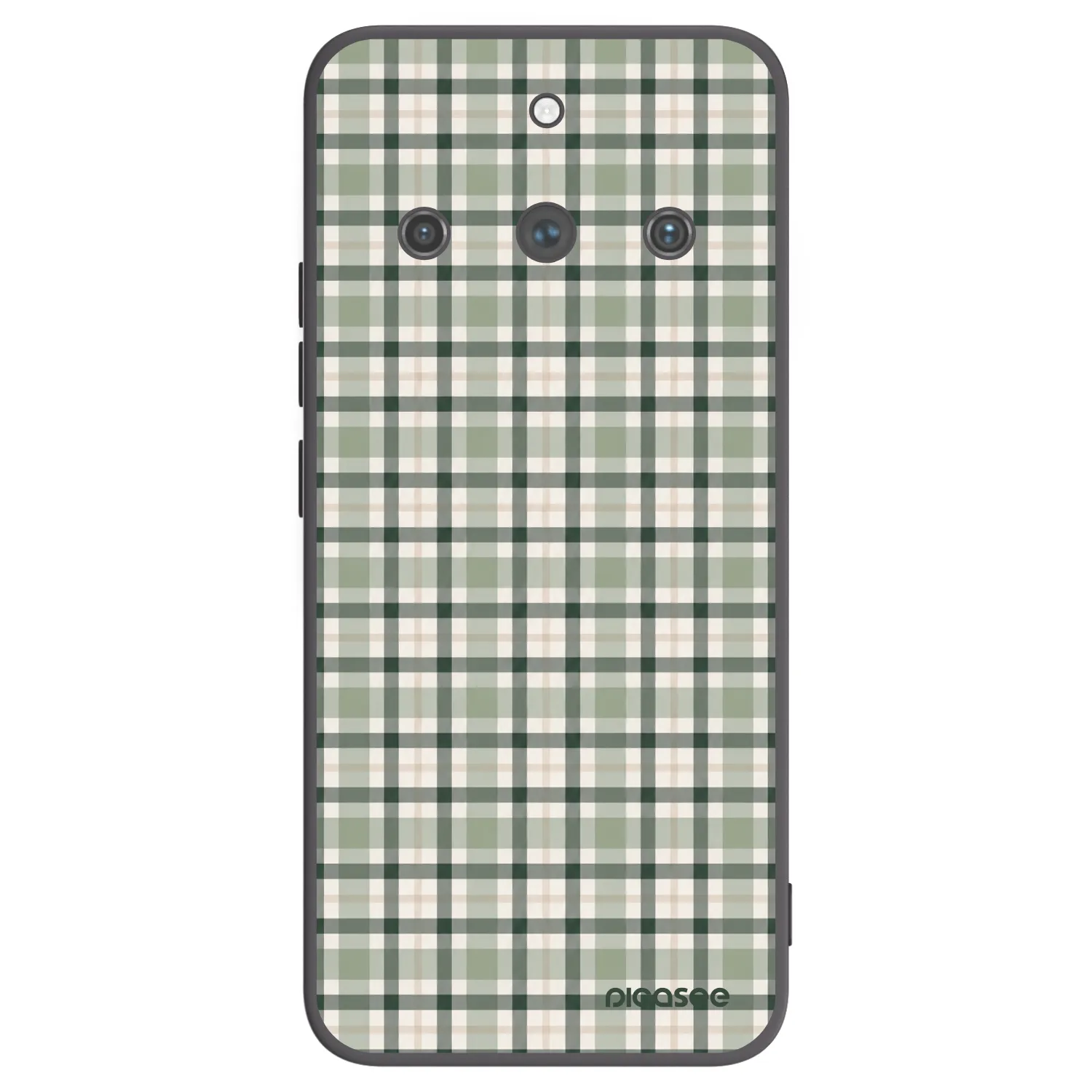 Picasee silikonowe czarne etui na Realme 11 Pro+ - Sage Tartan