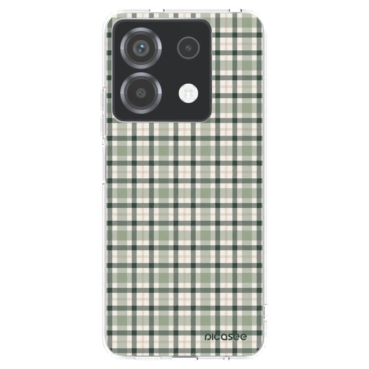 Picasee silikonowe przeźroczyste etui na Xiaomi Poco X6 - Sage Tartan