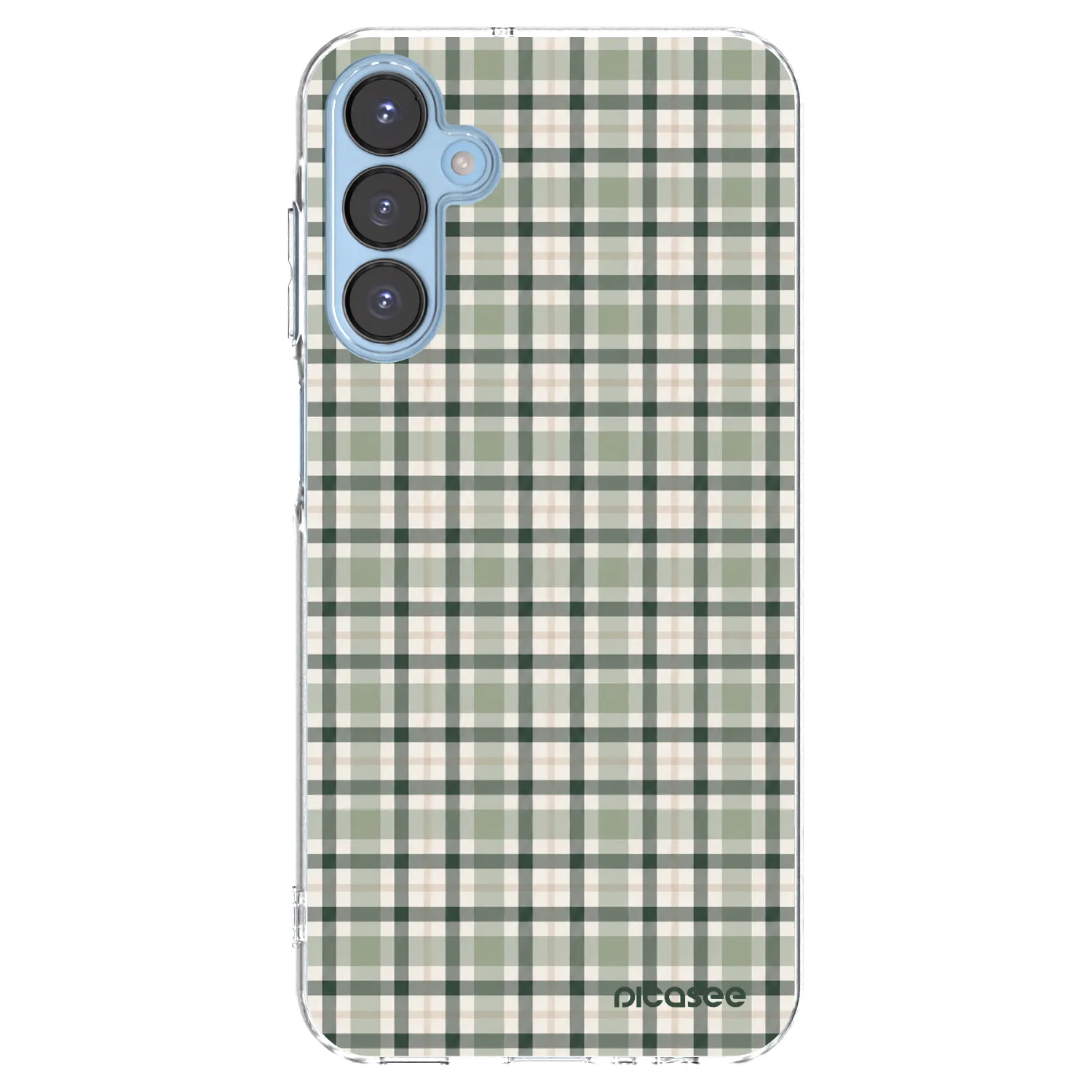 Picasee silikonowe przeźroczyste etui na Samsung Galaxy A15 A156B 5G - Sage Tartan