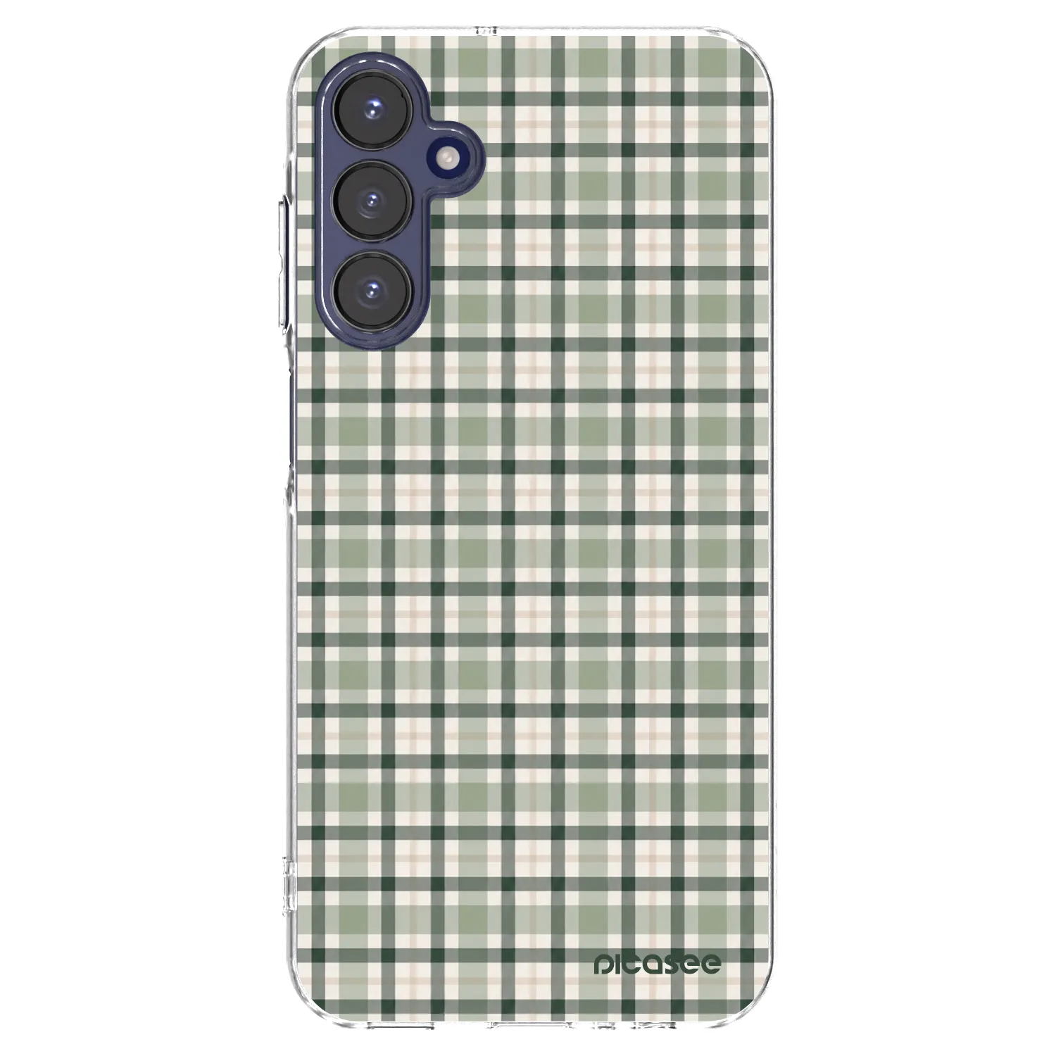 Picasee silikonowe przeźroczyste etui na Samsung Galaxy A15 A155F 4G - Sage Tartan