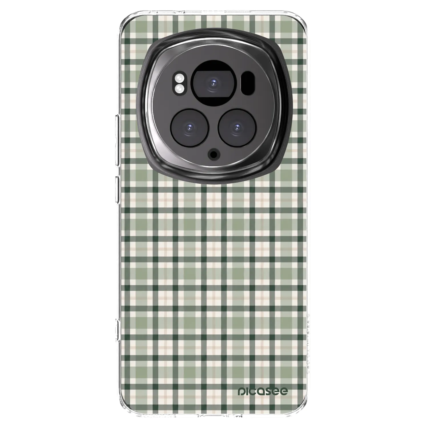 Picasee silikonowe przeźroczyste etui na Honor Magic6 Pro - Sage Tartan