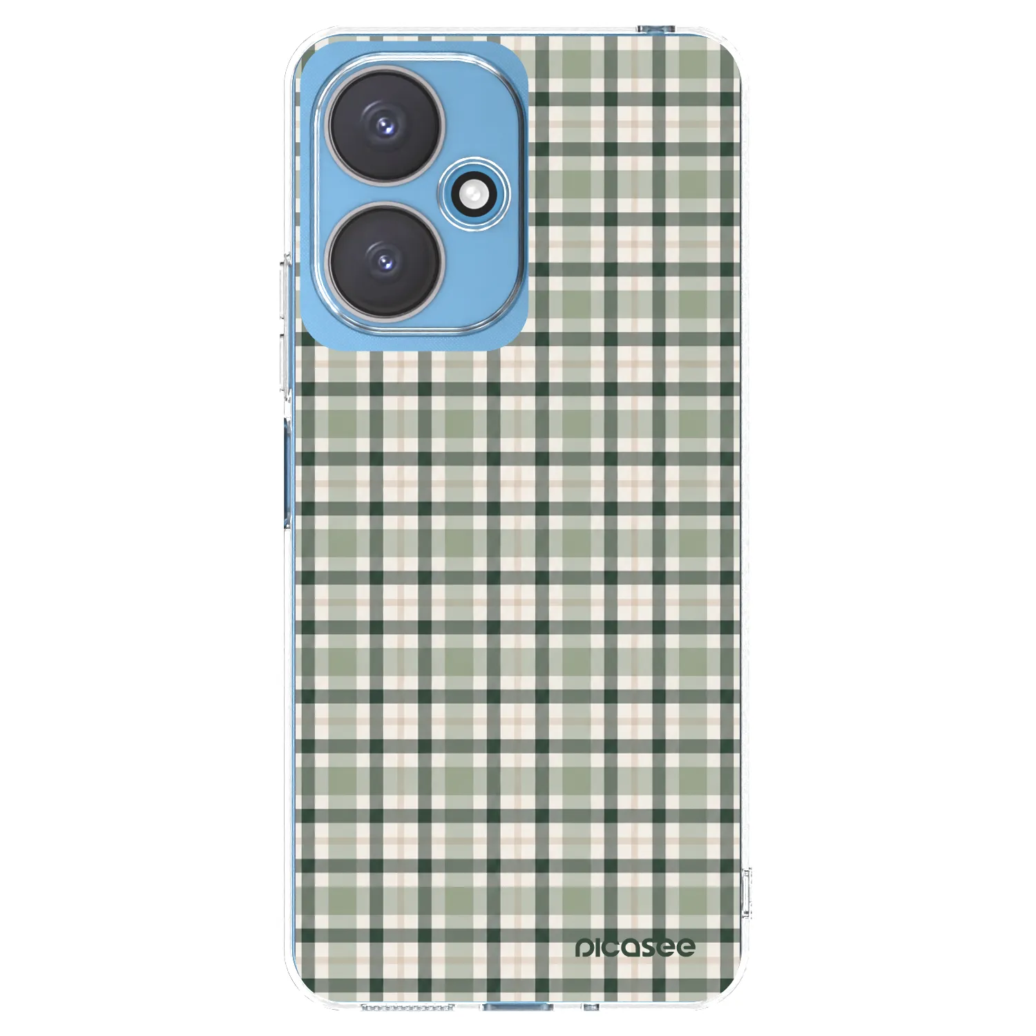 Picasee silikonowe przeźroczyste etui na Xiaomi Redmi 13C 5G - Sage Tartan