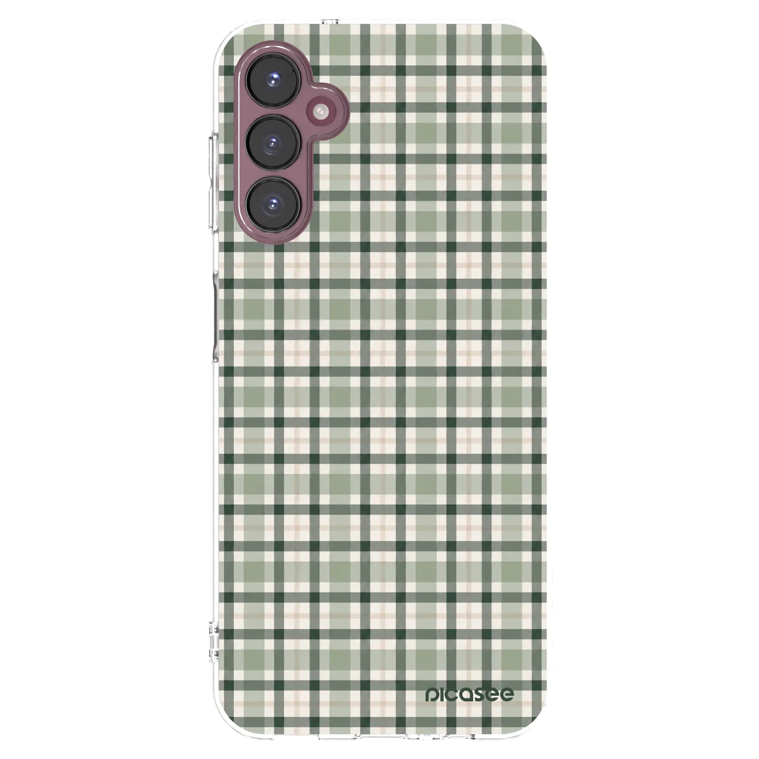 Picasee silikonowe przeźroczyste etui na Samsung Galaxy A05s A057G - Sage Tartan