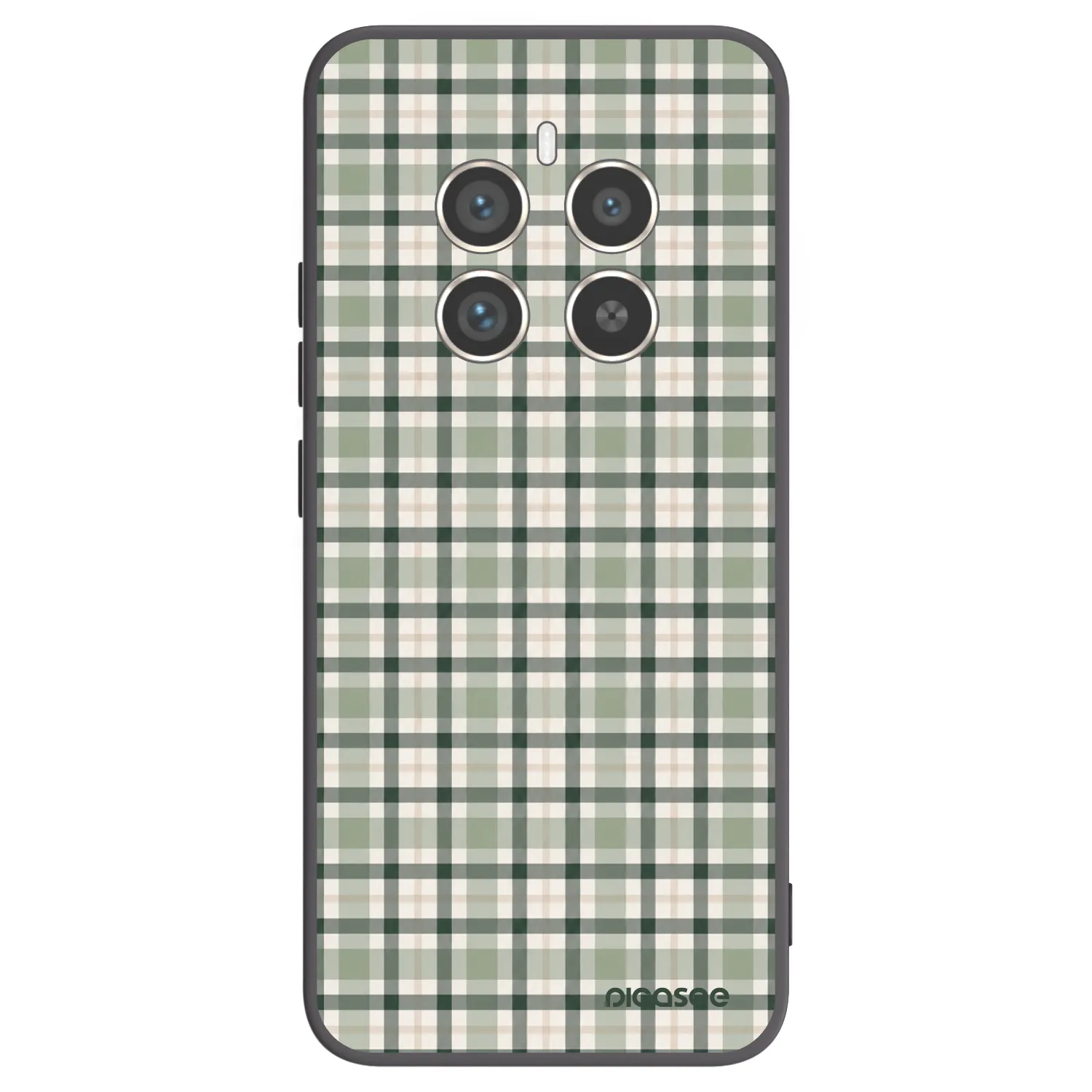 Picasee silikonowe czarne etui na Realme 12 Pro 5G - Sage Tartan