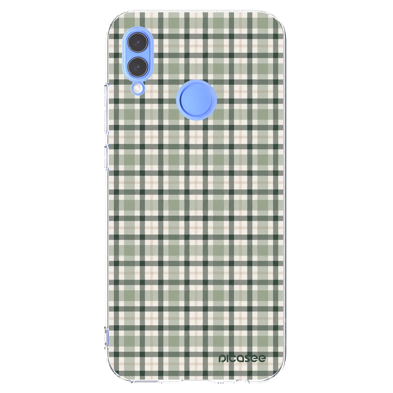 Picasee silikonowe przeźroczyste etui na Honor 10 Lite - Sage Tartan