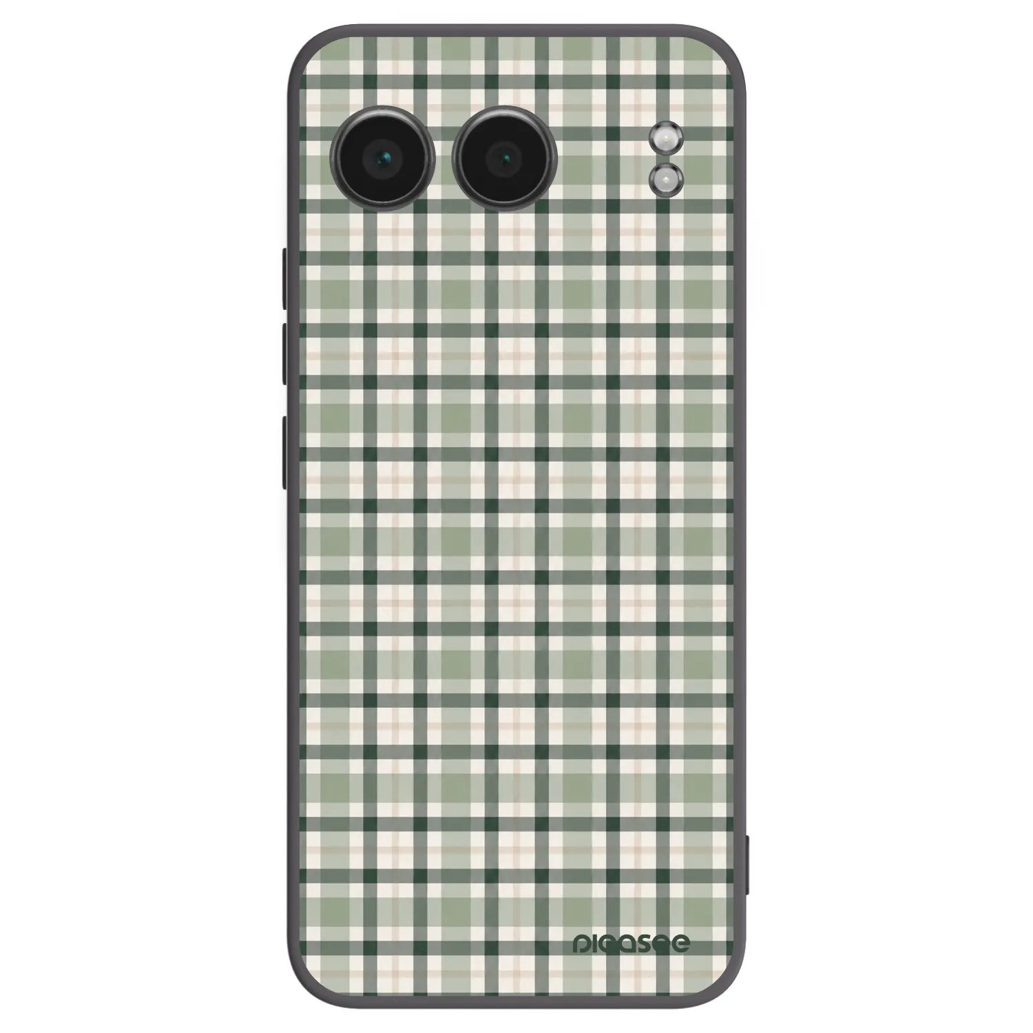 Picasee silikonowe czarne etui na OnePlus Nord 4 - Sage Tartan
