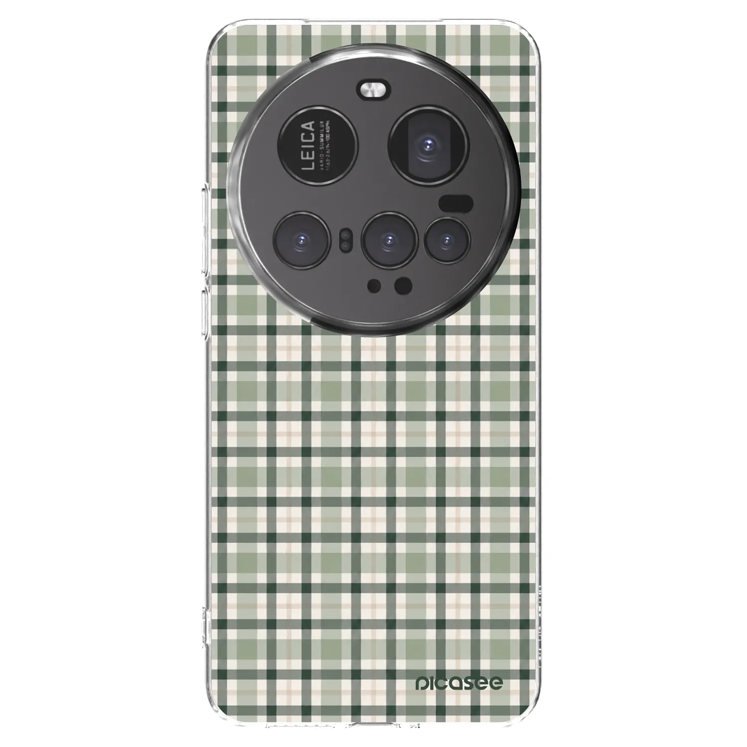 Picasee silikonowe przeźroczyste etui na Xiaomi 15 Ultra - Sage Tartan