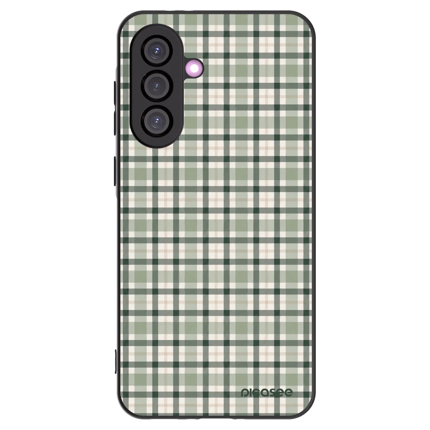 Picasee silikonowe czarne etui na Samsung Galaxy A56 5G A566B - Sage Tartan