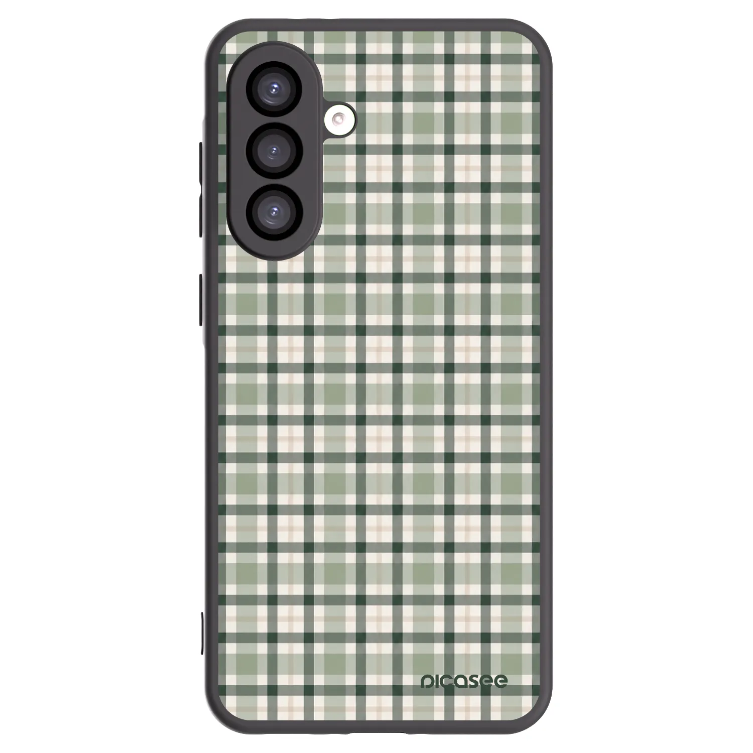 Picasee silikonowe czarne etui na Samsung Galaxy A26 5G A266B - Sage Tartan