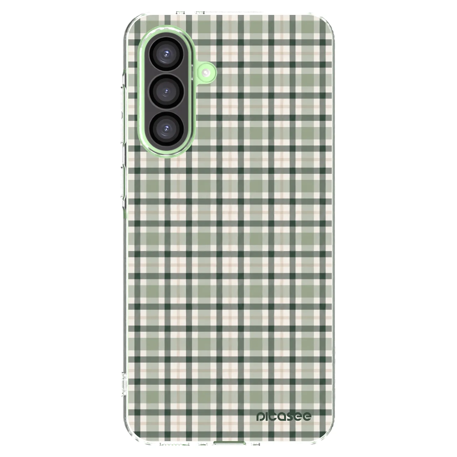 Picasee silikonowe przeźroczyste etui na Samsung Galaxy A26 5G A266B - Sage Tartan