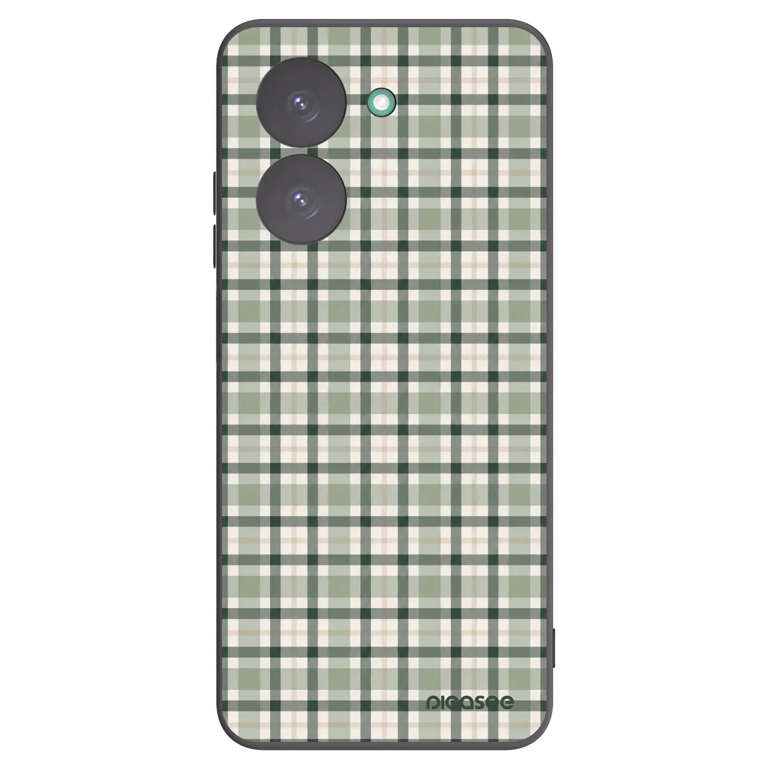 Picasee silikonowe czarne etui na Xiaomi Redmi A5 - Sage Tartan