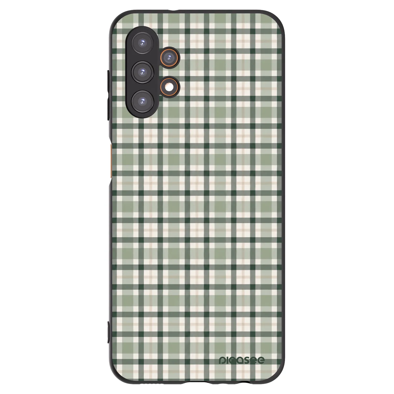 Picasee silikonowe czarne etui na Samsung Galaxy A13 5G - Sage Tartan