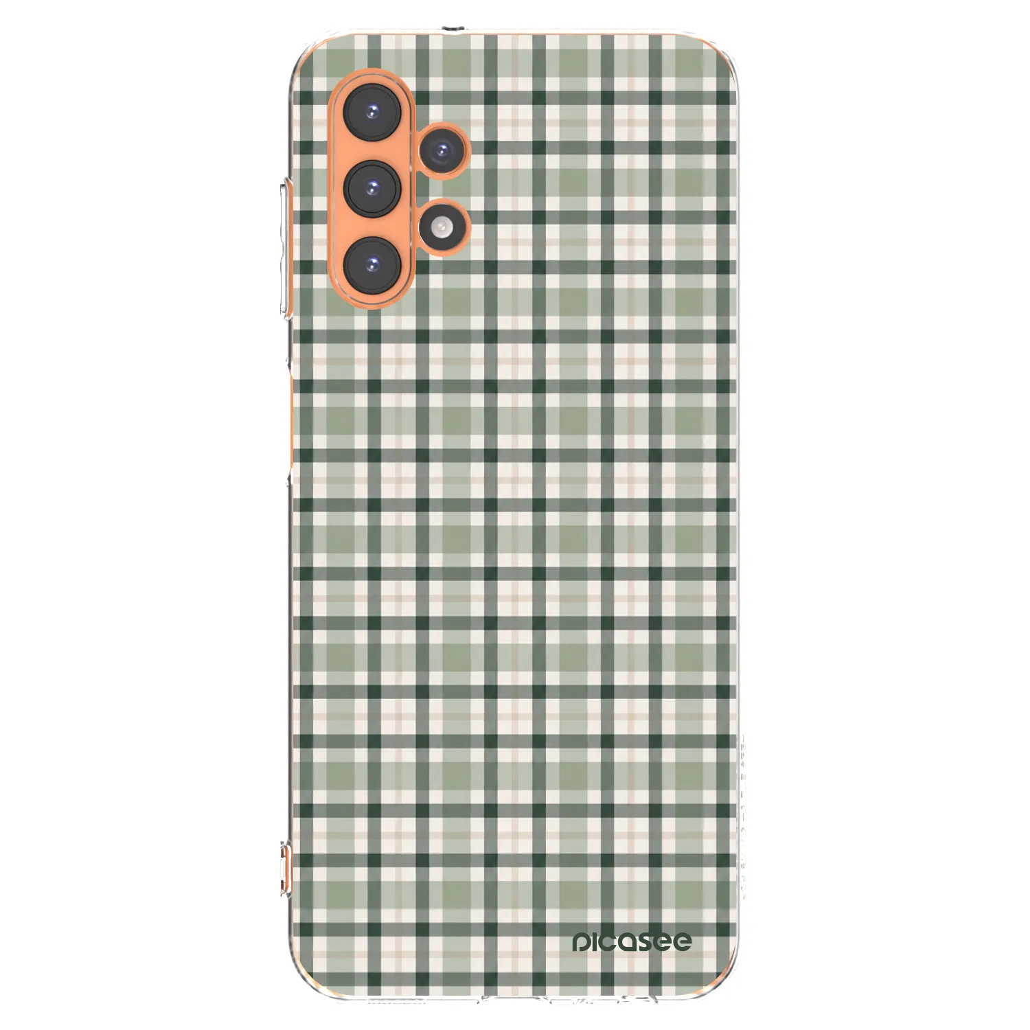 Picasee silikonowe przeźroczyste etui na Samsung Galaxy A13 5G - Sage Tartan