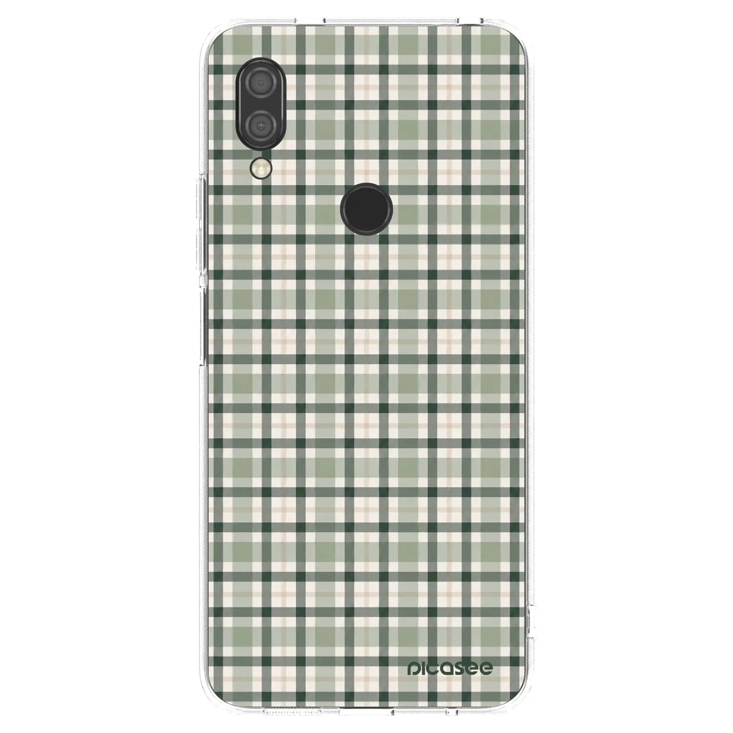Picasee silikonowe przeźroczyste etui na Xiaomi Redmi 7 - Sage Tartan