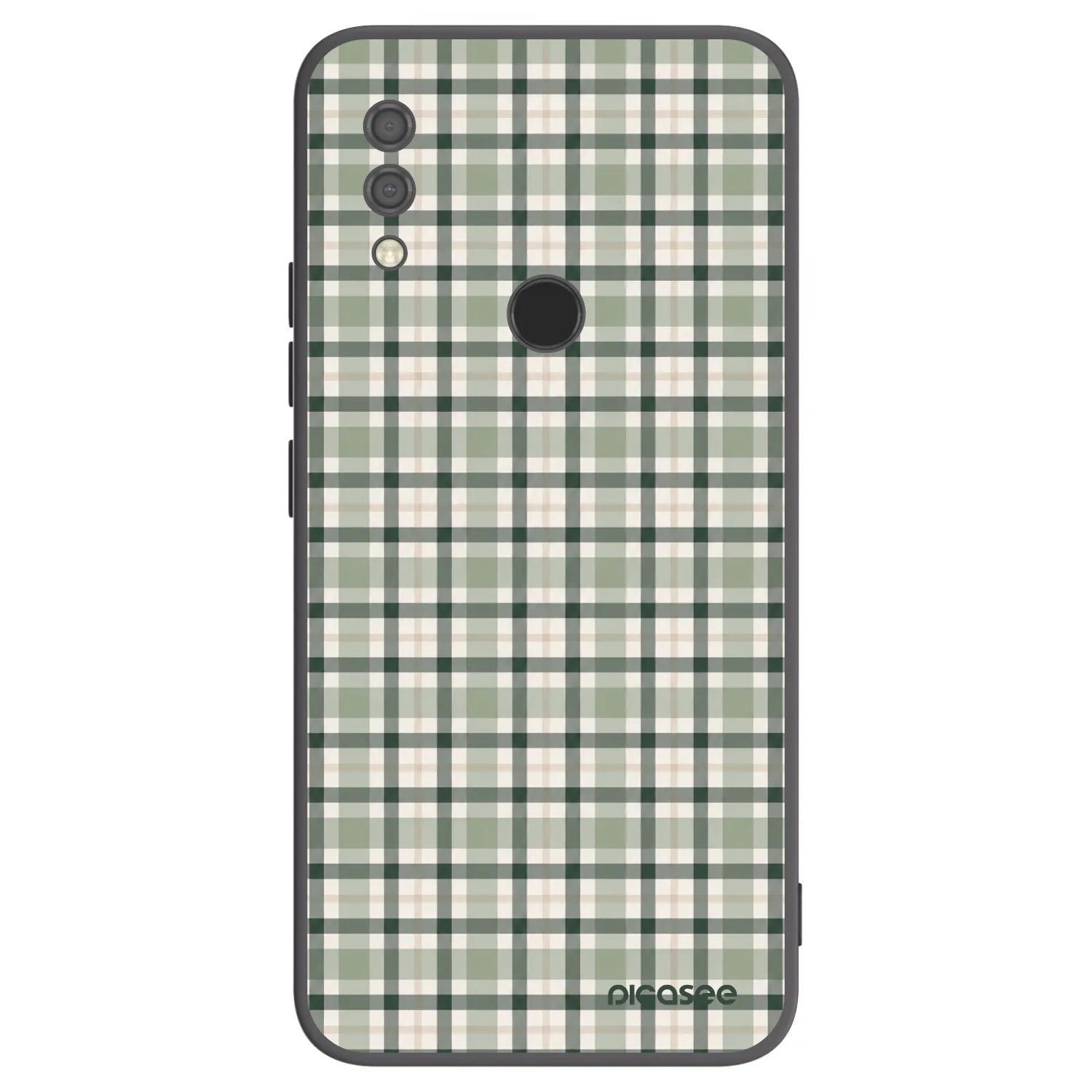 Picasee silikonowe czarne etui na Xiaomi Redmi 7 - Sage Tartan