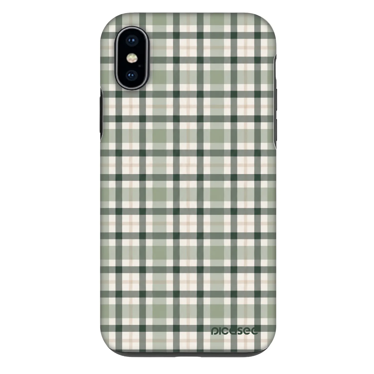 Picasee Fashion Case na Apple iPhone X/XS - Sage Tartan