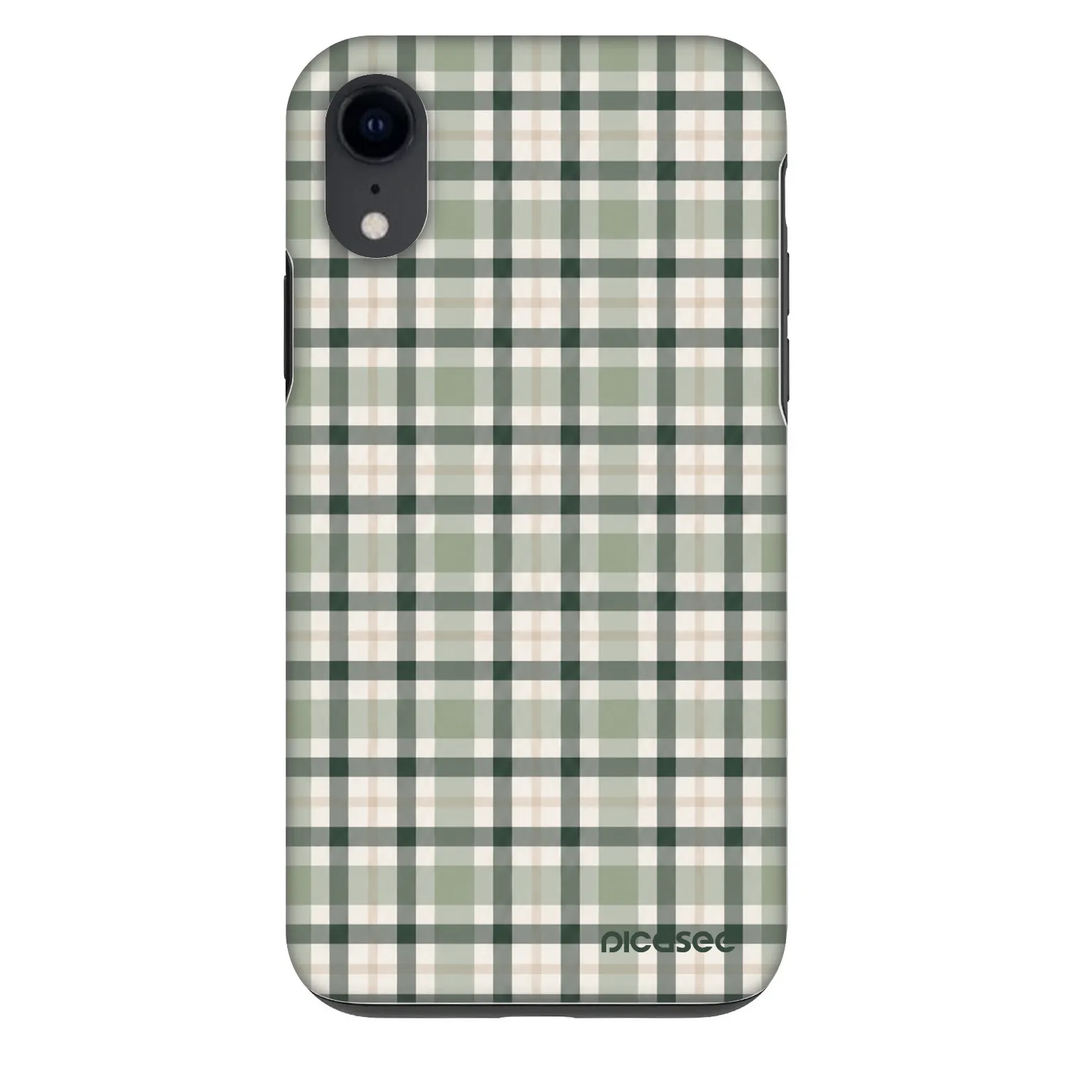 Picasee Fashion Case na Apple iPhone XR - Sage Tartan