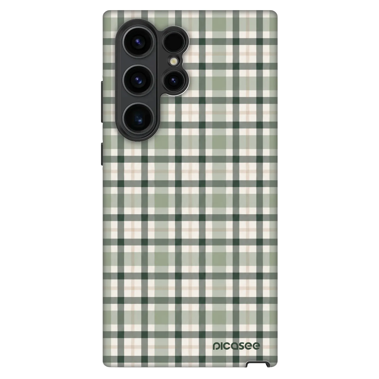 Picasee Fashion Case na Samsung Galaxy S23 Ultra 5G - Sage Tartan