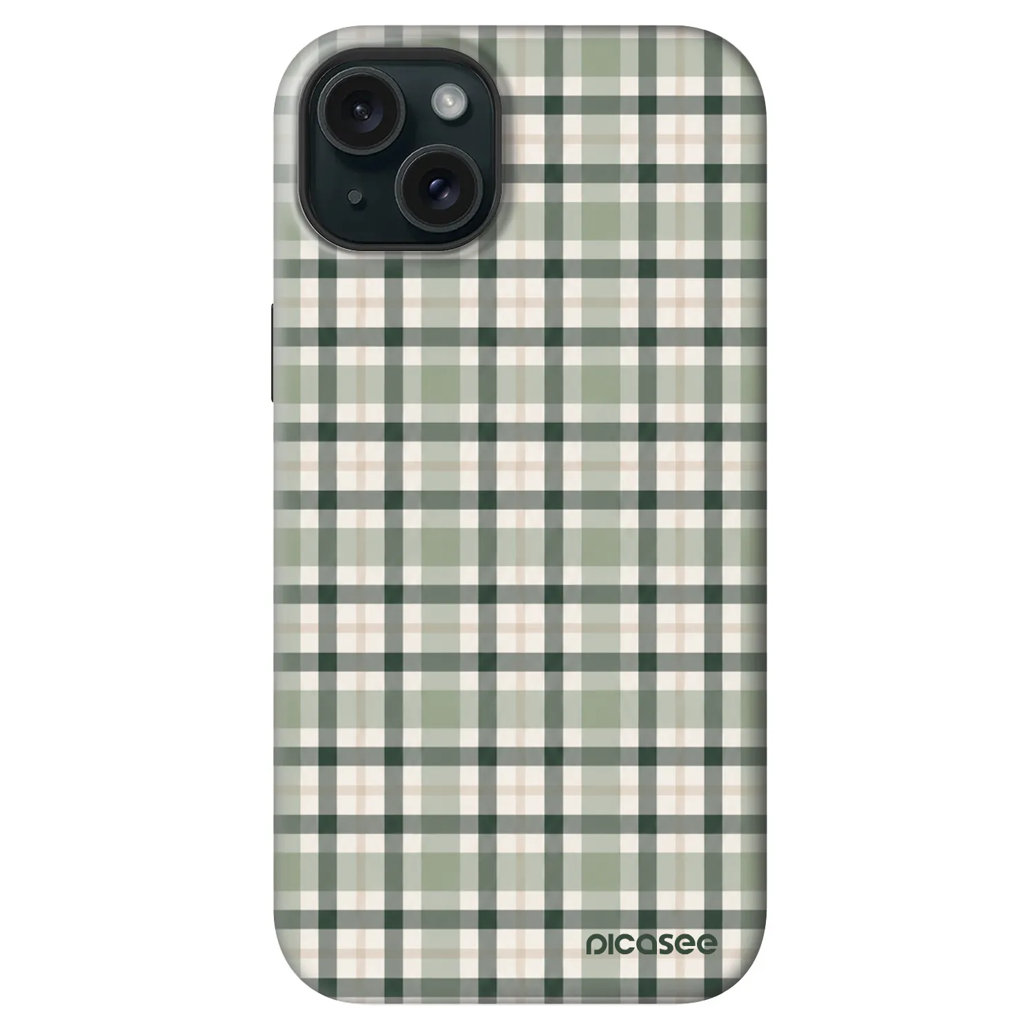 Picasee Fashion Case MagSafe na Apple iPhone 14 Plus - Sage Tartan