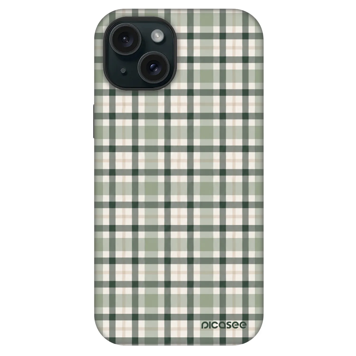 Picasee Fashion Case MagSafe na Apple iPhone 15 - Sage Tartan