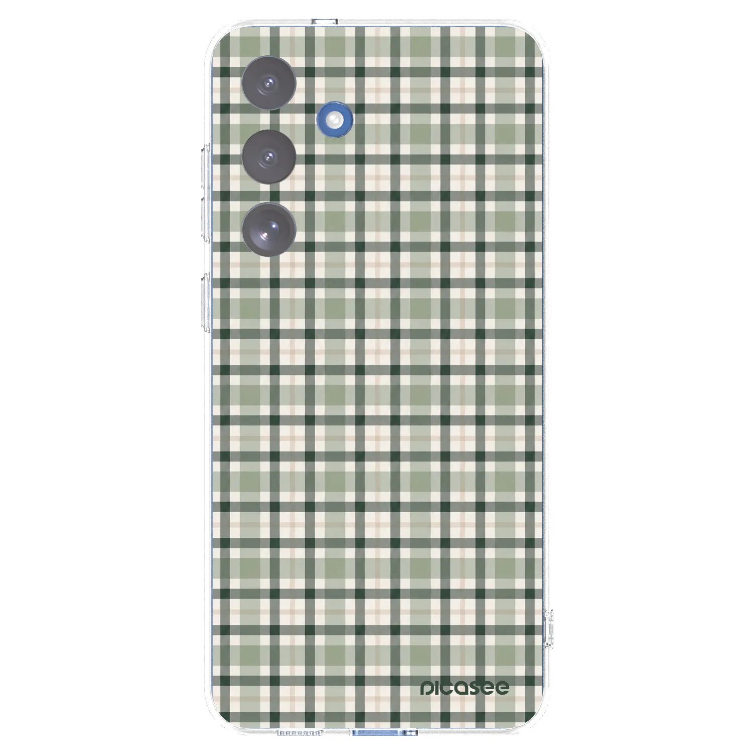 Picasee silikonowe przeźroczyste etui na Samsung Galaxy S25 FE 5G - Sage Tartan