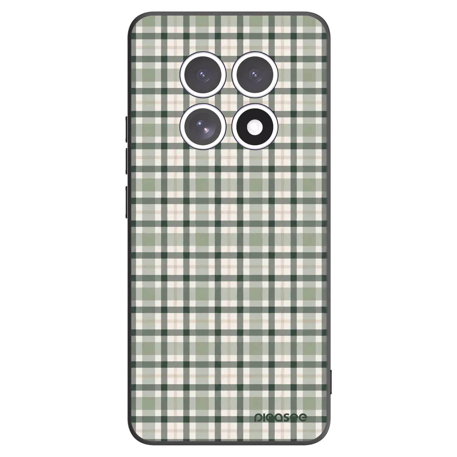 Picasee silikonowe czarne etui na Xiaomi Redmi Note 15 4G - Sage Tartan