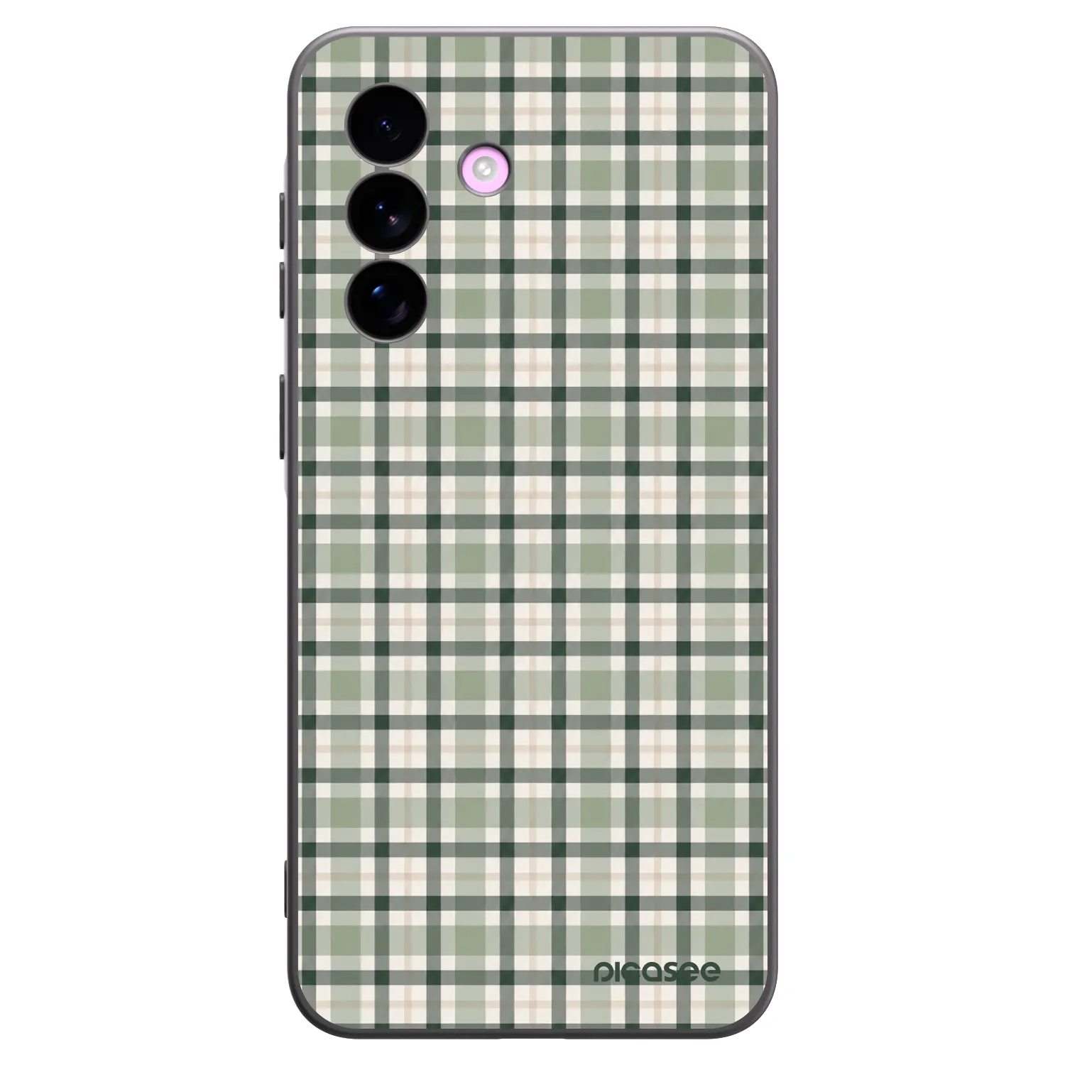 Picasee silikonowe czarne etui na Samsung Galaxy A57 5G - Sage Tartan