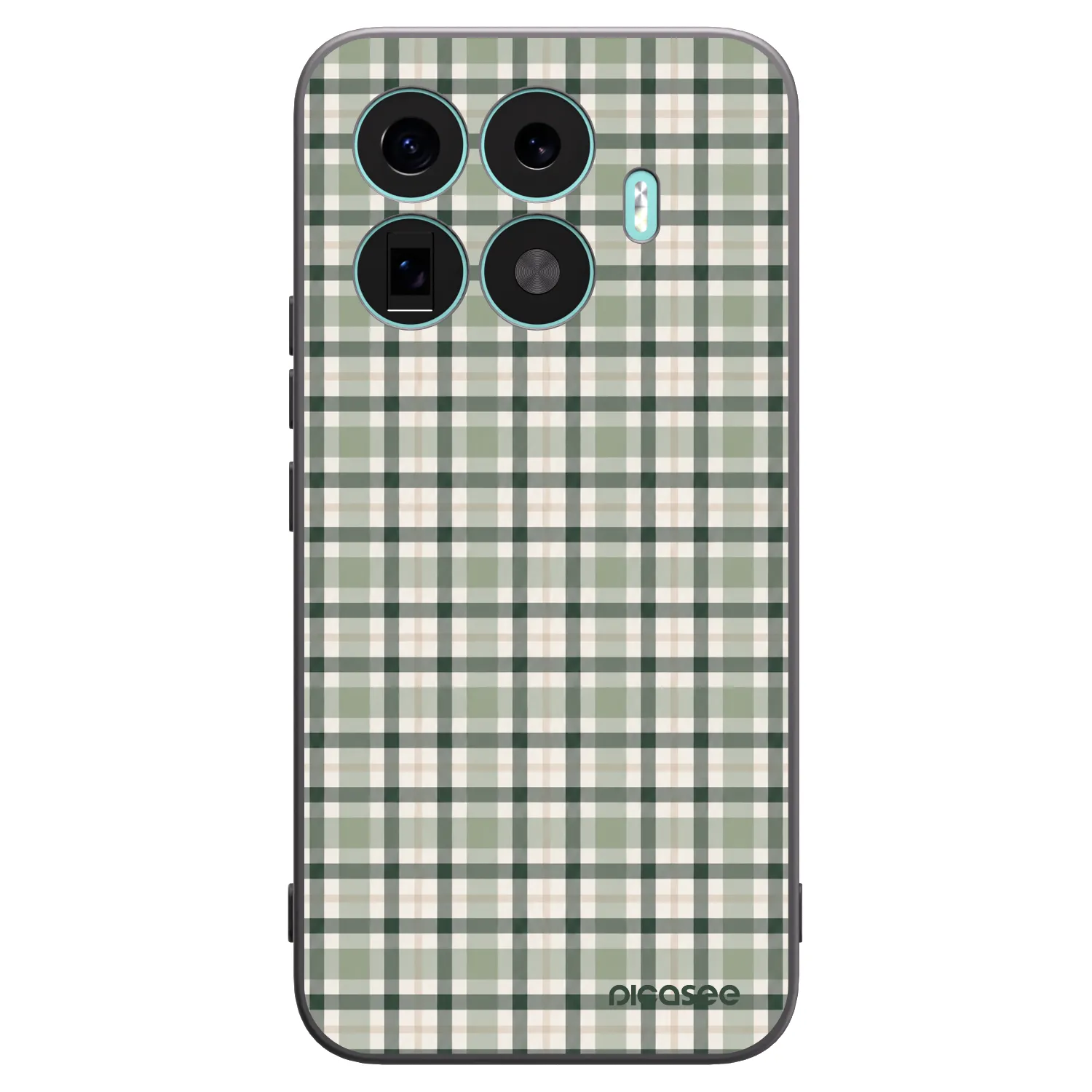 Picasee silikonowe czarne etui na Xiaomi 17T Pro - Sage Tartan